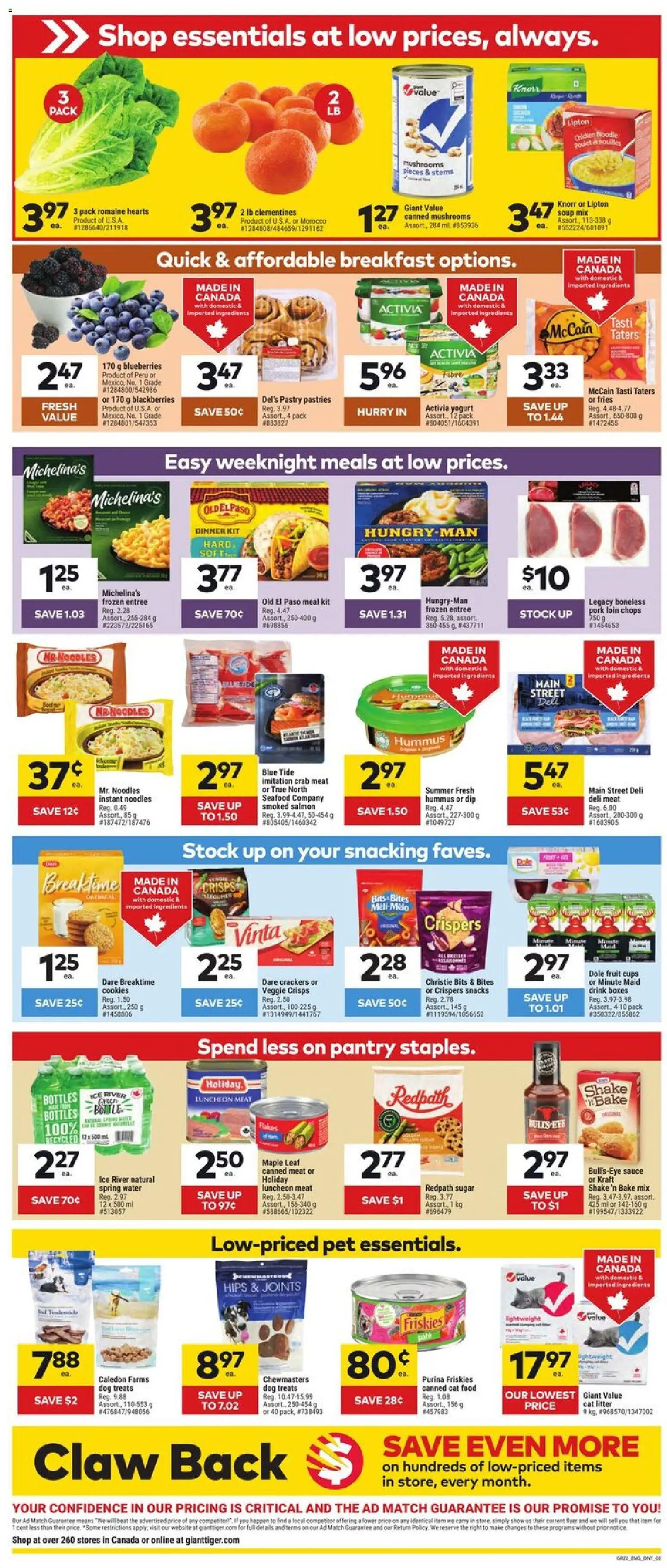 Giant Tiger flyer valid from 31.12.2025 | Page: 2 | Products: Cookies, Flakes, Potatoes, Pork