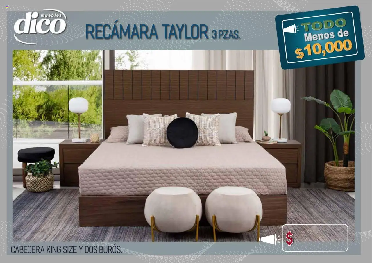 Nuevas ofertas de Muebles Dico válidas en toda la República Mexicana desde el 15.10.2025. ¡Encuentra las mejores ofertas en Muebles Dico - Catálogo TODO menos de 10000! | Página: 2 | Productos: Cabecera