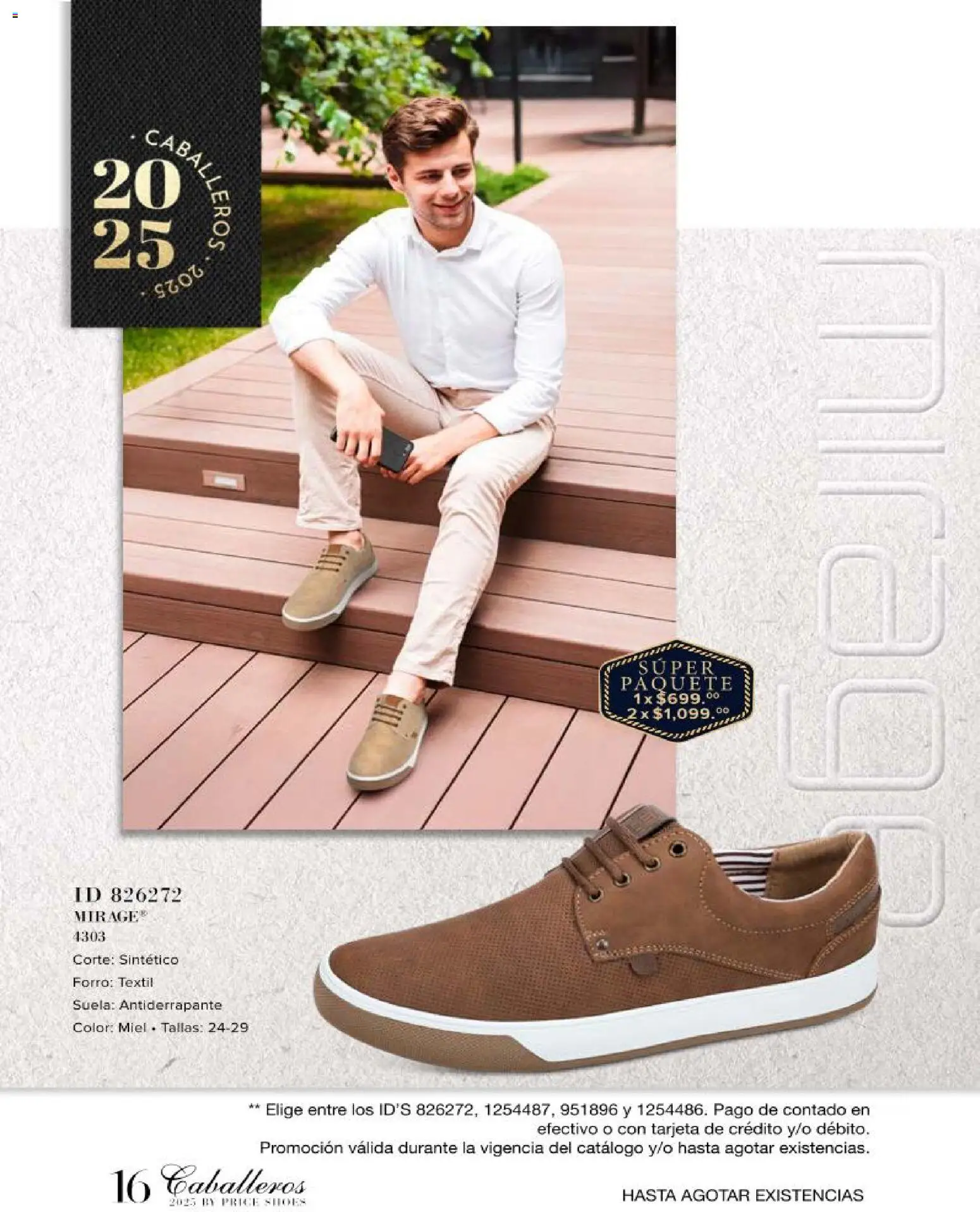 Nuevas ofertas de Price Shoes válidas en toda la República Mexicana desde el 26.11.2025. ¡Encuentra las mejores ofertas en Price Shoes catálogo Caballeros! | Página: 16