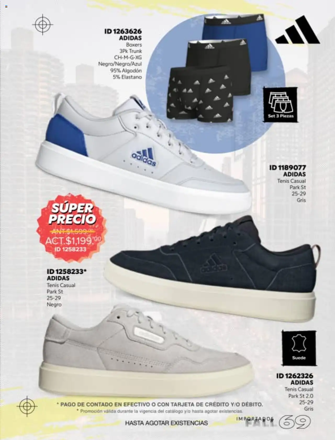 Nuevas ofertas de Price Shoes válidas en toda la República Mexicana desde el 18.08.2025. ¡Encuentra las mejores ofertas en Price Shoes - Catálogo Fall Importados! | Página: 69 | Productos: Tenis, Boxers, Algodón