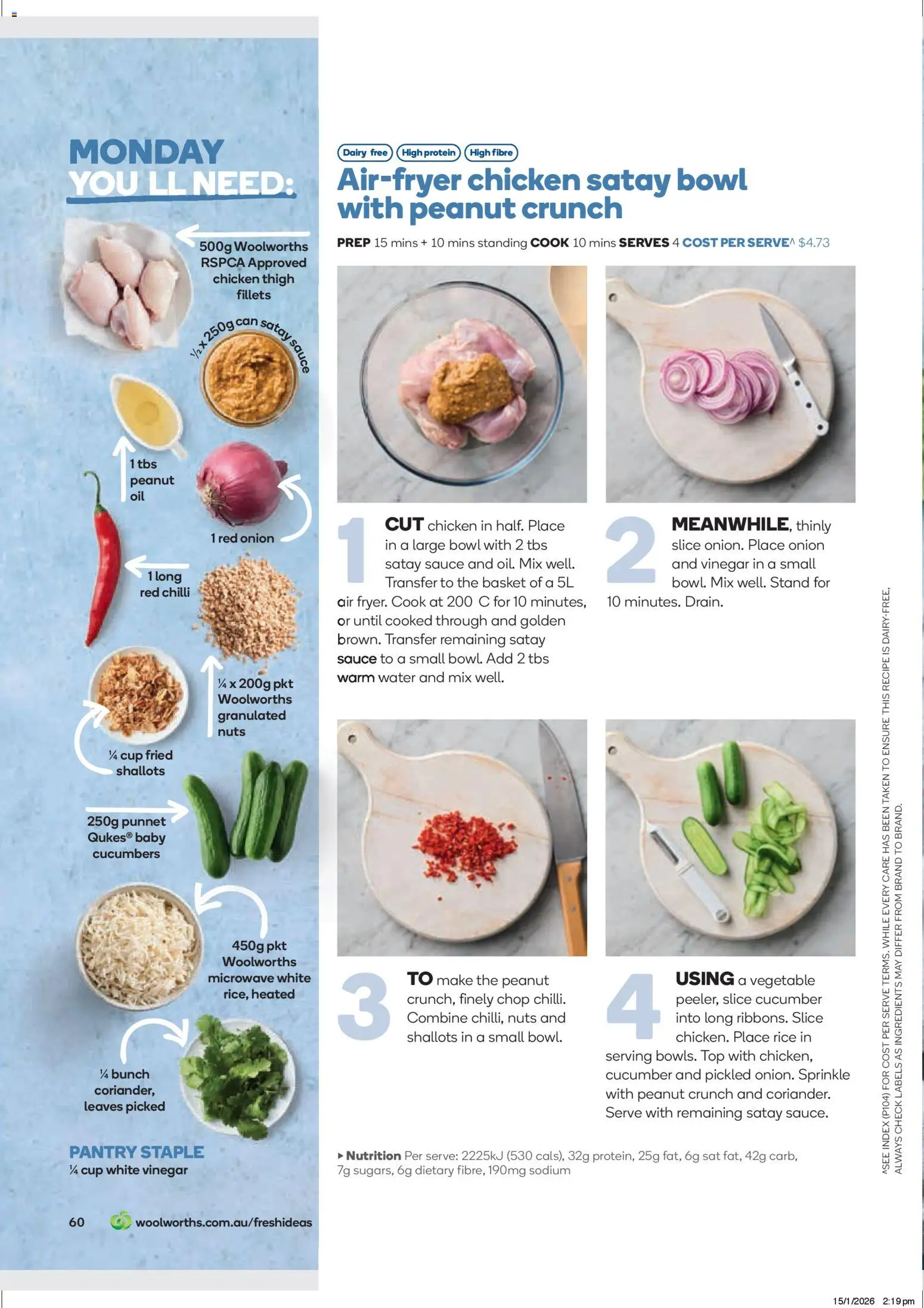 Woolworths catalogue - valid from 01.03.2026 | Page: 60 | Products: Dairy, Chicken, Cucumbers, Microwave