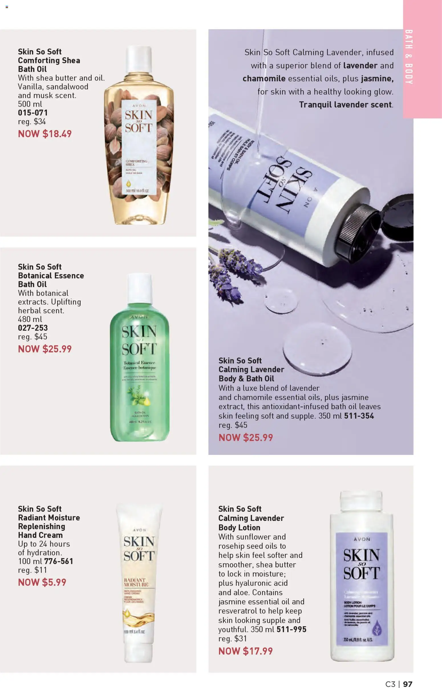 Avon flyer valid from 29.01.2026 | Page: 97 | Products: Cream, Body lotion, Hand cream, Bath