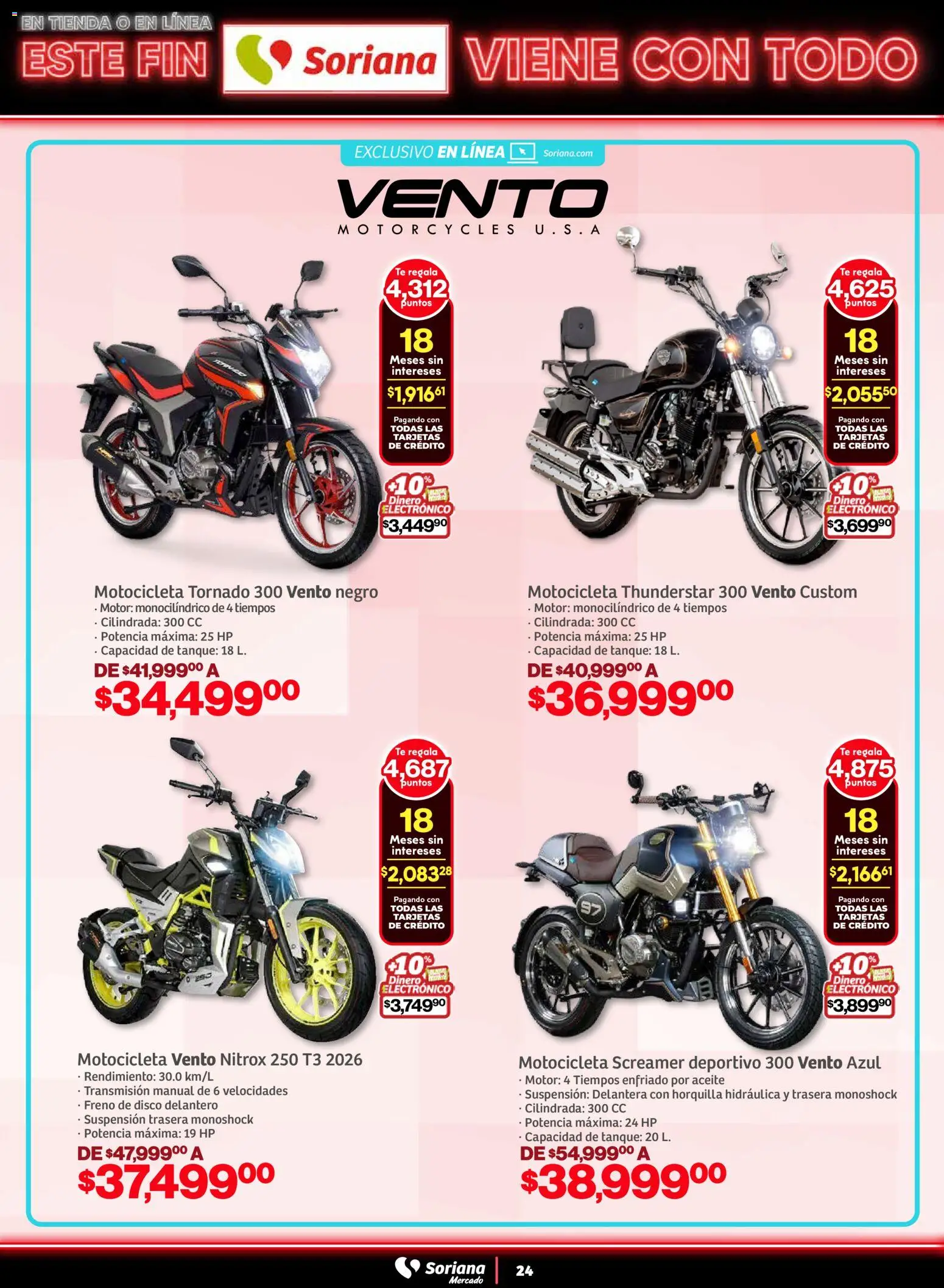 Nuevas ofertas de Soriana válidas en toda la República Mexicana desde el 05.11.2025. ¡Encuentra las mejores ofertas en Soriana - Este fin Soriana viene con todo Mercado Nacional! | Página: 24 | Productos: Aceite, Disco, Té