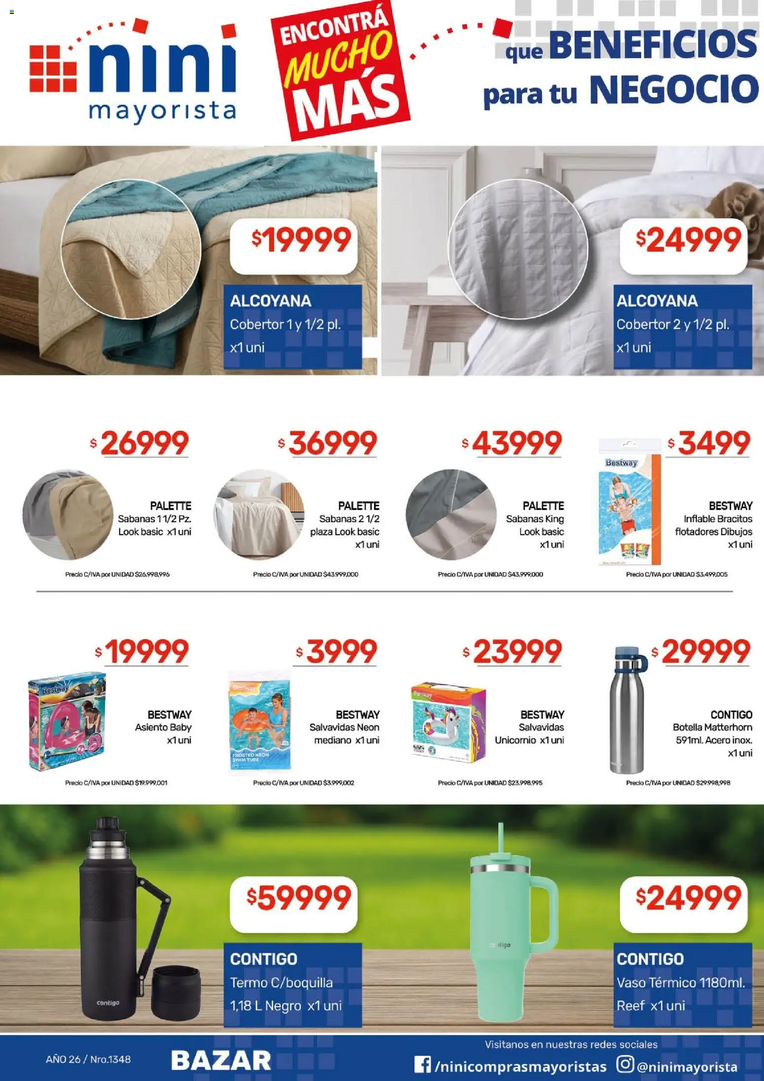 NINI Mayorista - Ofertas │ válido desde el 23.02.2026 | Página: 34 | Productos: Botella, Sabanas, Termo, Cobertor