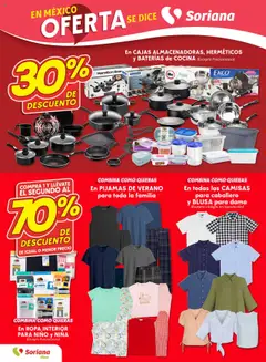 Nuevas ofertas de Soriana válidas en toda la República Mexicana desde el 14.08.2025. ¡Encuentra las mejores ofertas en Soriana folleto! | Página: 12 | Productos: Blusa, Cocina, Ropa, Ropa interior