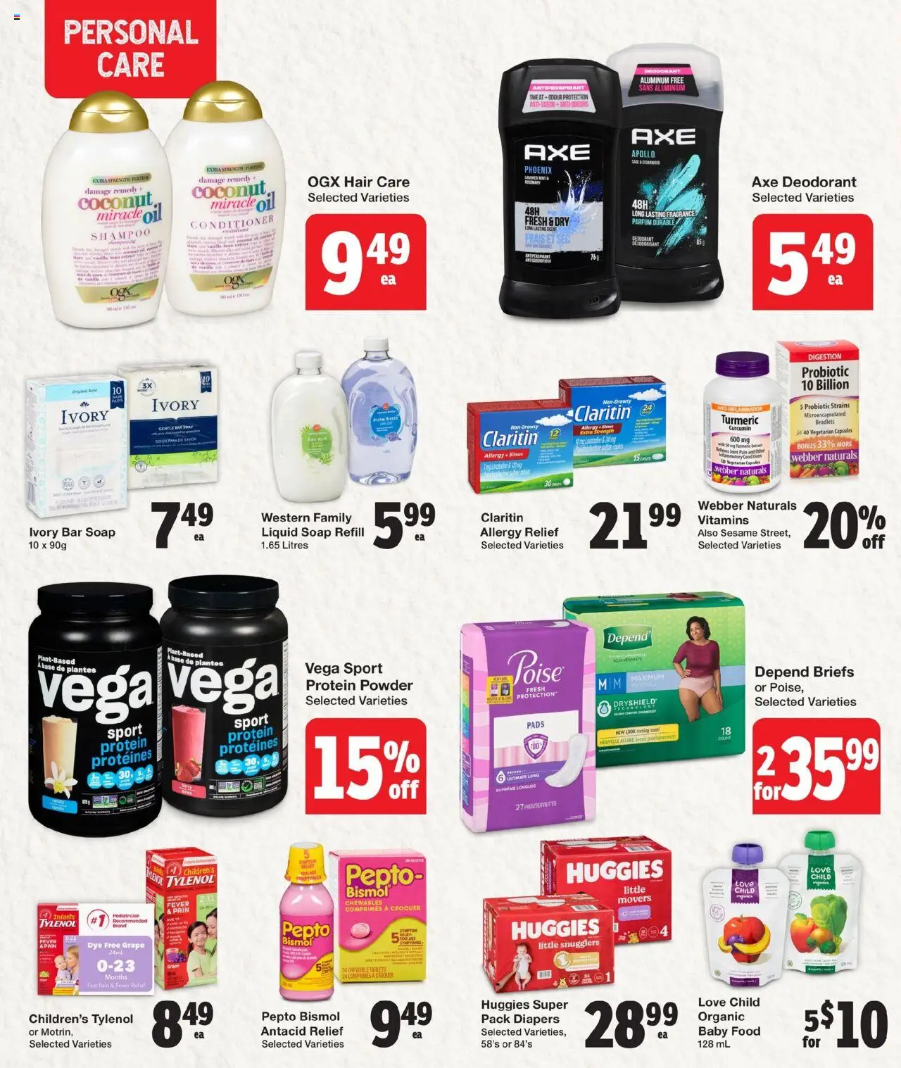 Quality Foods flyer valid from 24.07.2025 | Page: 12 | Products: Case, Shampoo, Deodorant, Antiperspirant