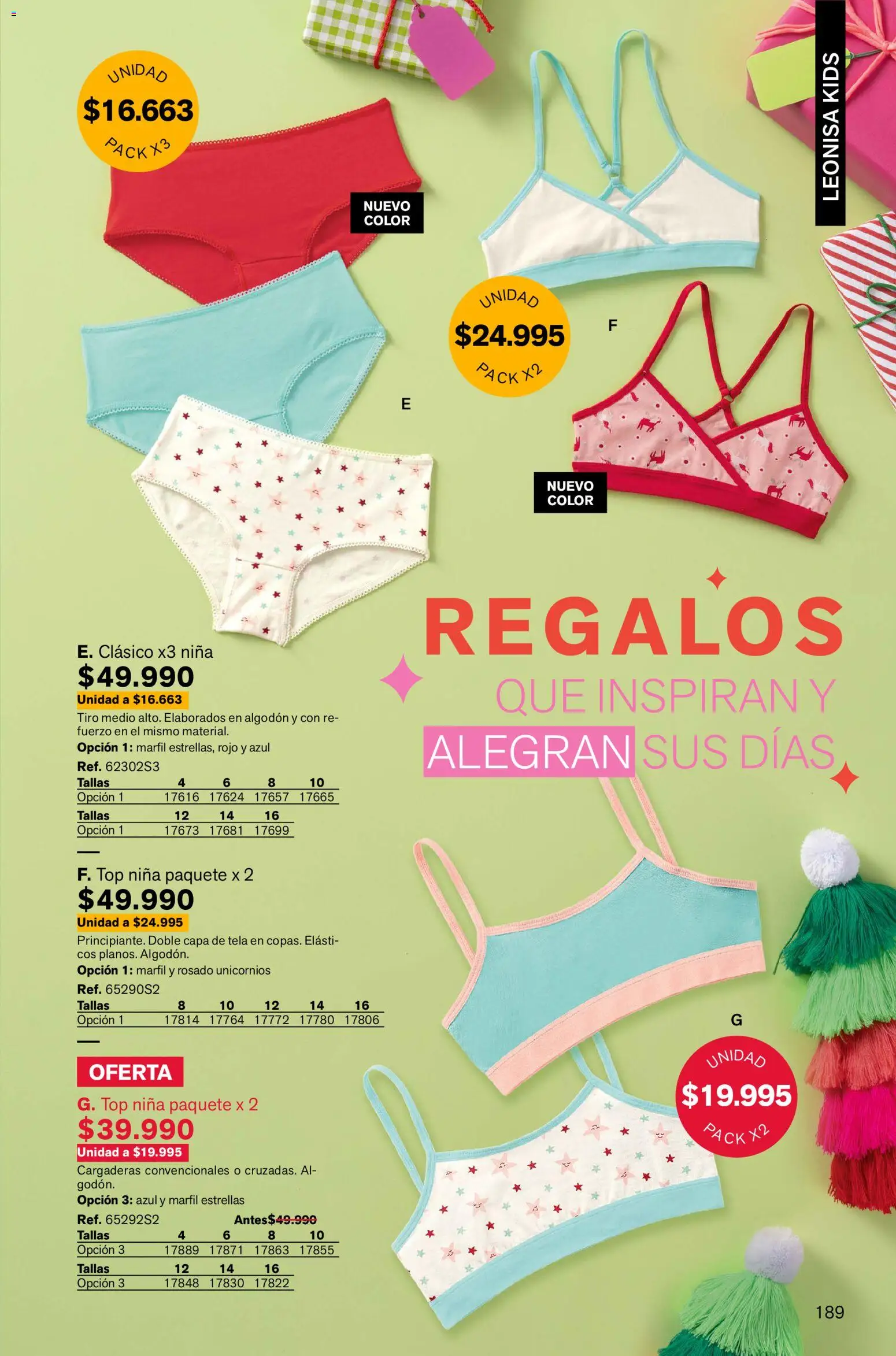 Leonisa revista - valida desde el 13.11.2025 | Página: 189 | Productos: Algodón, Top