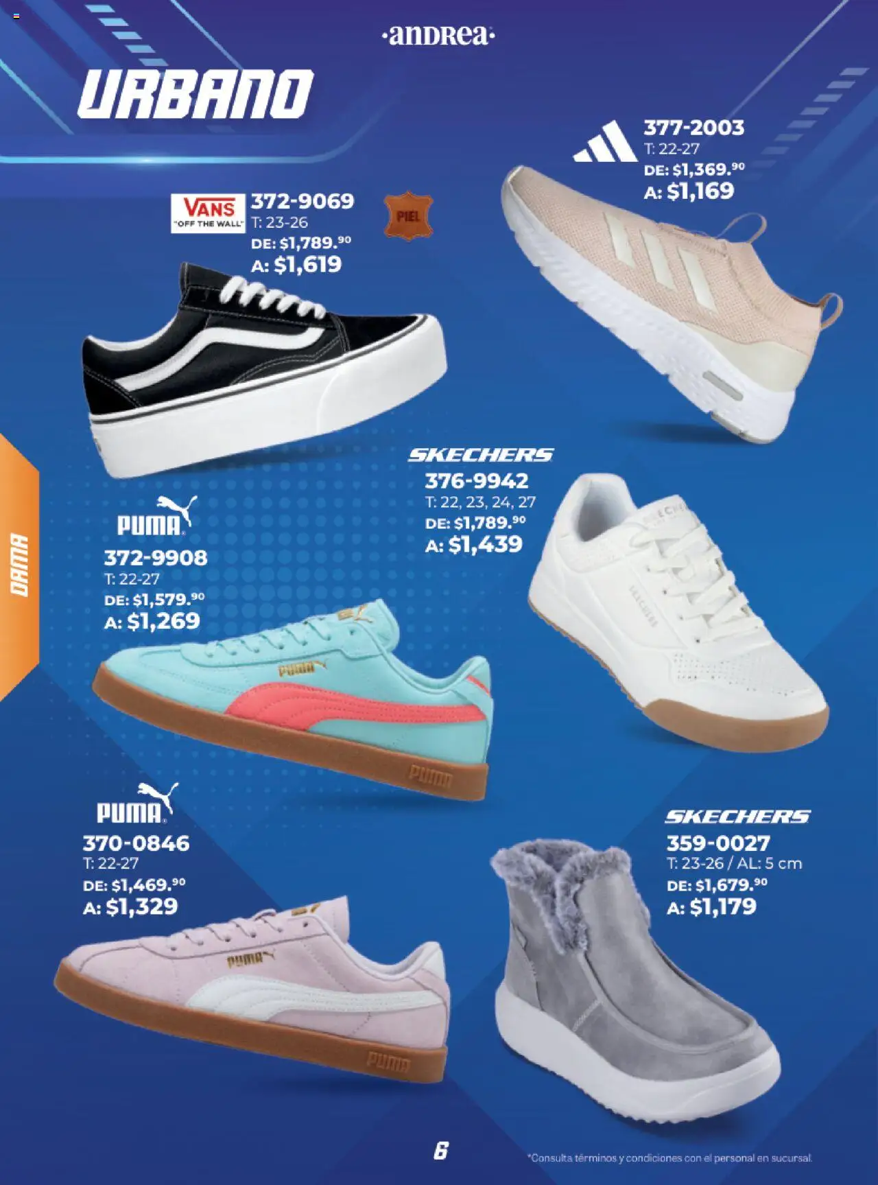 Nuevas ofertas de Andrea válidas en toda la República Mexicana desde el 21.09.2025. ¡Encuentra las mejores ofertas en Andrea - Catálogo Eleva tu estilo deportivo ! | Página: 6