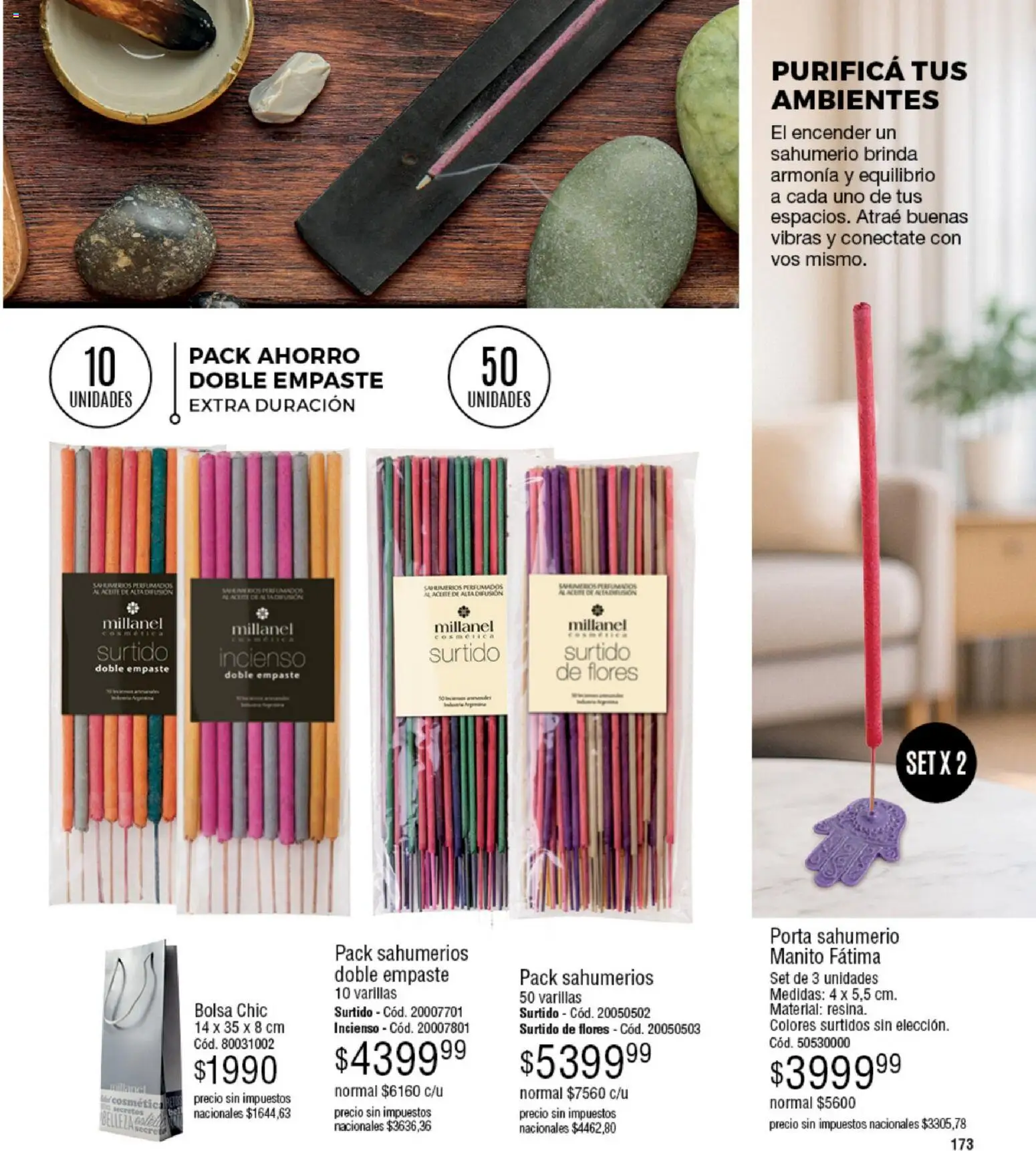Millanel - Catálogo │ válido desde el 02.02.2026 | Página: 197 | Productos: Sahumerio, Porta sahumerio, Bolsa