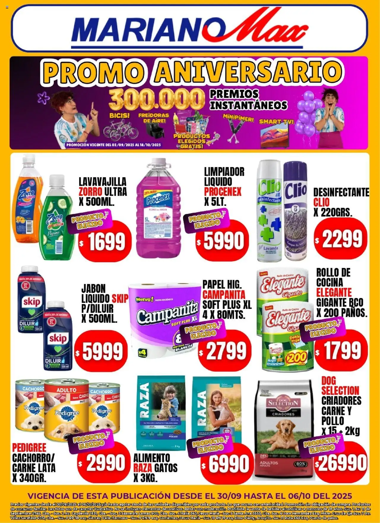 Mariano Max - Catálogo │ válido desde el 30.09.2025 | Página: 6 | Productos: Desinfectante, Pollo, Jabón, Limpiador
