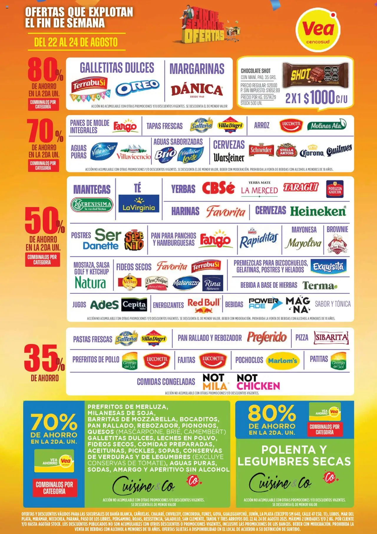 Vea ofertas │ válido desde el 22.08.2025 | Página: 3 | Productos: Mate, Pan, Chocolate, Fideos