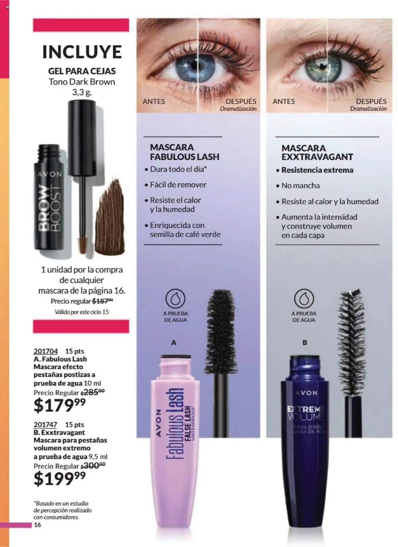 Nuevas ofertas de AVON válidas en toda la República Mexicana desde el 12.09.2025. ¡Encuentra las mejores ofertas en AVON - Campaña 15 2025! | Página: 21 | Productos: Máscara, Agua, Café, Pestañas postizas