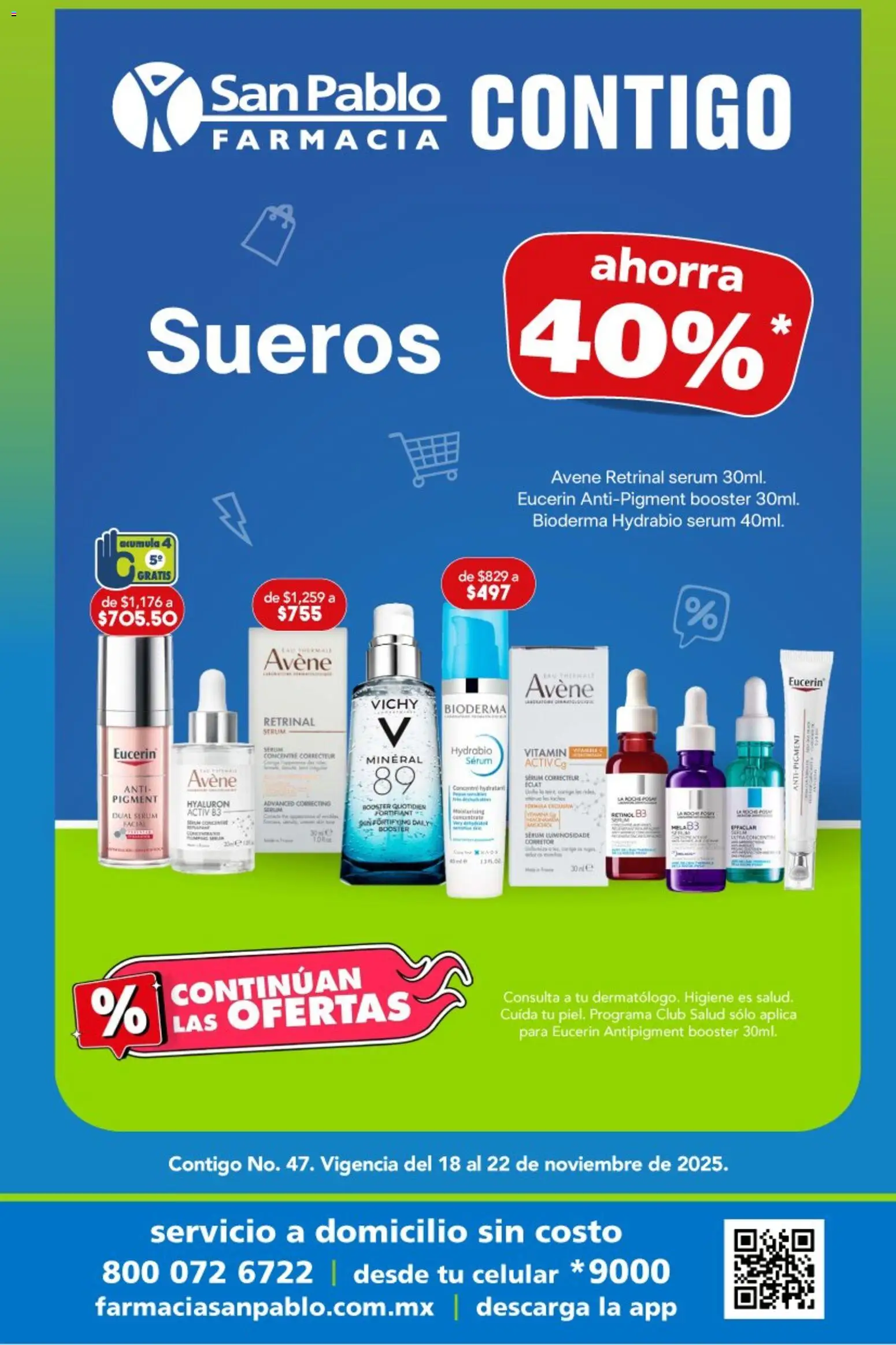 Nuevas ofertas de Farmacia San Pablo válidas en toda la República Mexicana desde el 18.11.2025. ¡Encuentra las mejores ofertas en Farmacia San Pablo catálogo! | Página: 1 | Productos: Serum
