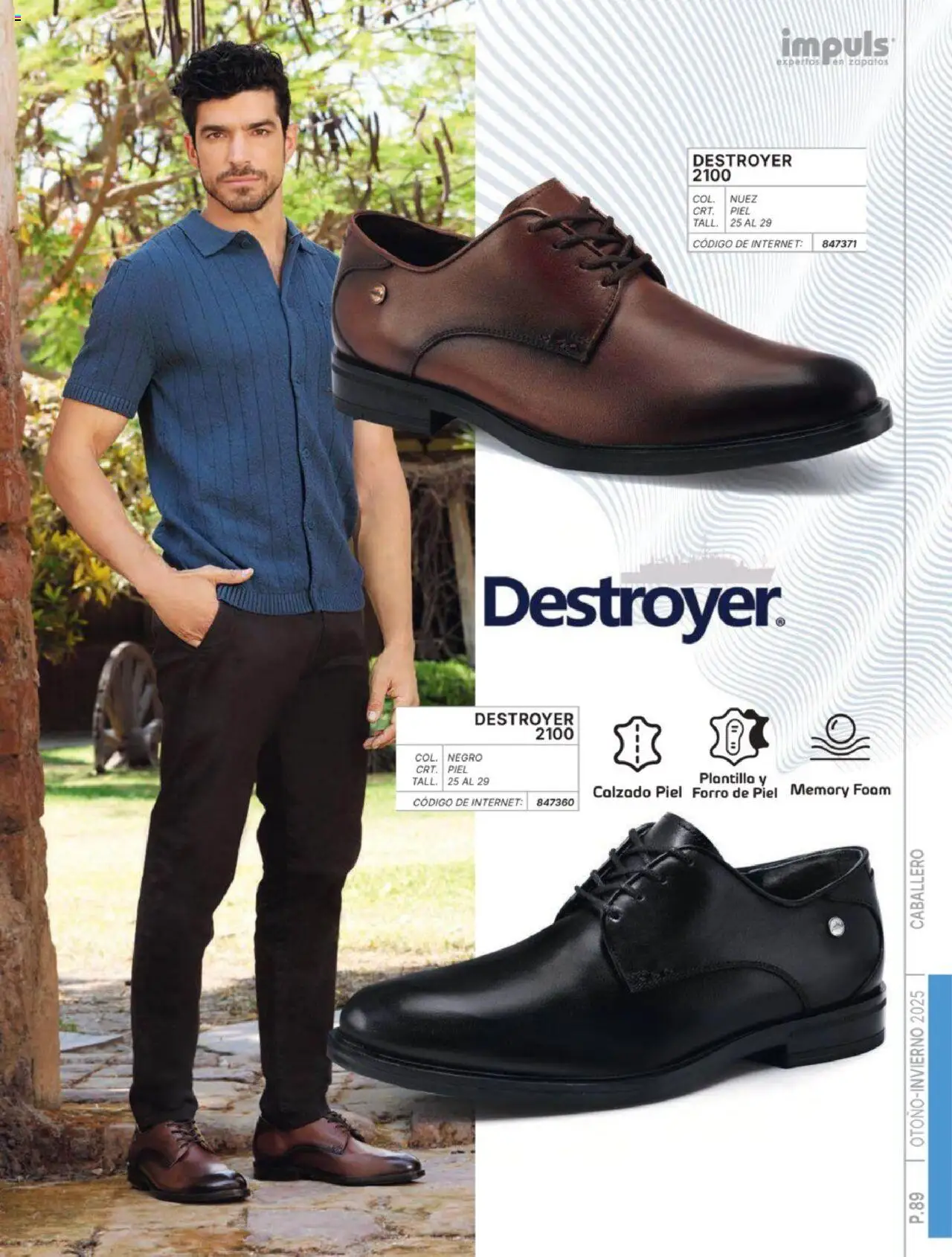 Nuevas ofertas de Impuls válidas en toda la República Mexicana desde el 07.07.2025. ¡Encuentra las mejores ofertas en Impuls catálogo Caballero Otoño-Invierno 2025! | Página: 91 | Productos: Zapatos, Nuez