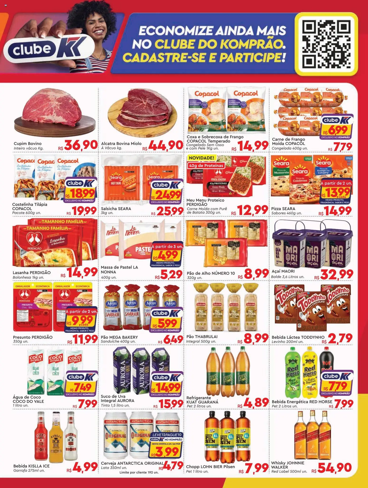 Komprao Atacadista Folheto - válido de 06.04.2026 | Página: 3 | Produtos: Coco, Água de coco, Whisky, Bebida