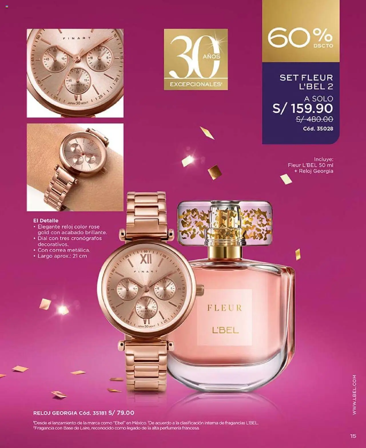Catálogo L'Bel válido desde 29.07.2025 | Página: 15 | Productos: Reloj, Fragancia