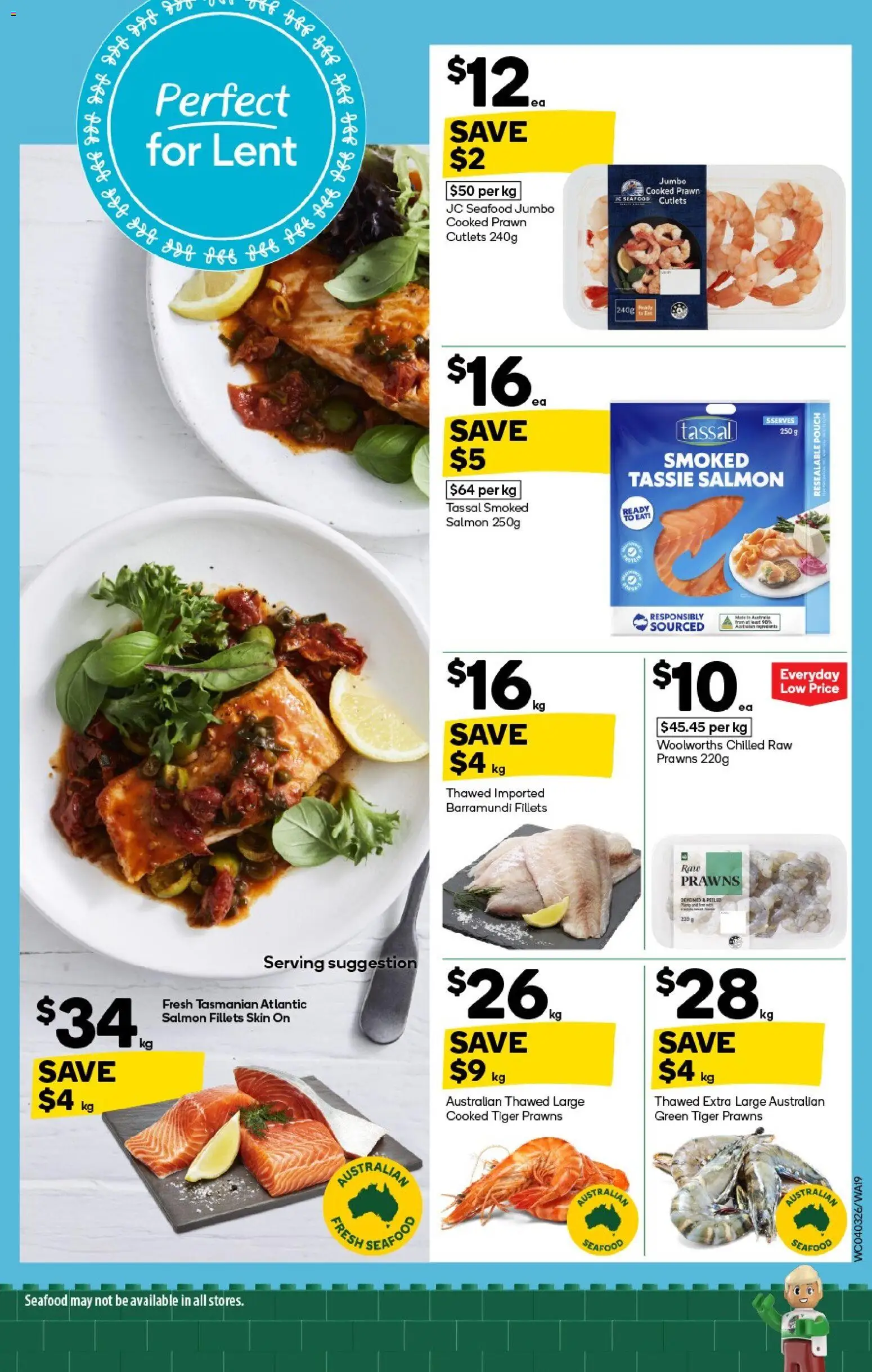 Woolworths catalogue - valid from 04.03.2026 | Page: 19 | Products: Prawns, Salmon, Seafood