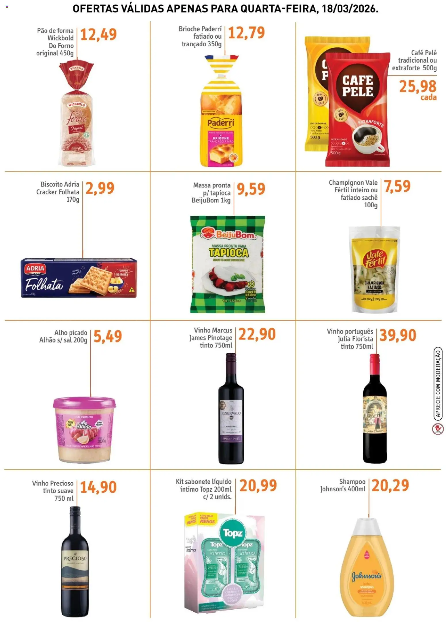 Sonda Folheto - válido de 18.03.2026 | Página: 3 | Produtos: Tapioca, Manteiga, Pão, Sal
