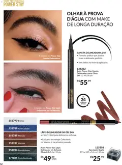 Avon - Campanha 04 - Pré-Visualização do folheto da loja Avon, válido de 18.02.2026 | Página: 52 | Produtos: Delineador, Lápis, Caneta