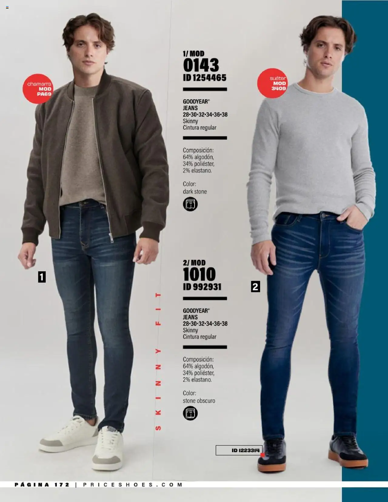 Nuevas ofertas de Price Shoes válidas en toda la República Mexicana desde el 05.08.2025. ¡Encuentra las mejores ofertas en Price Shoes - Catálogo Jeans ! | Página: 172 | Productos: Suéter, Chamarra