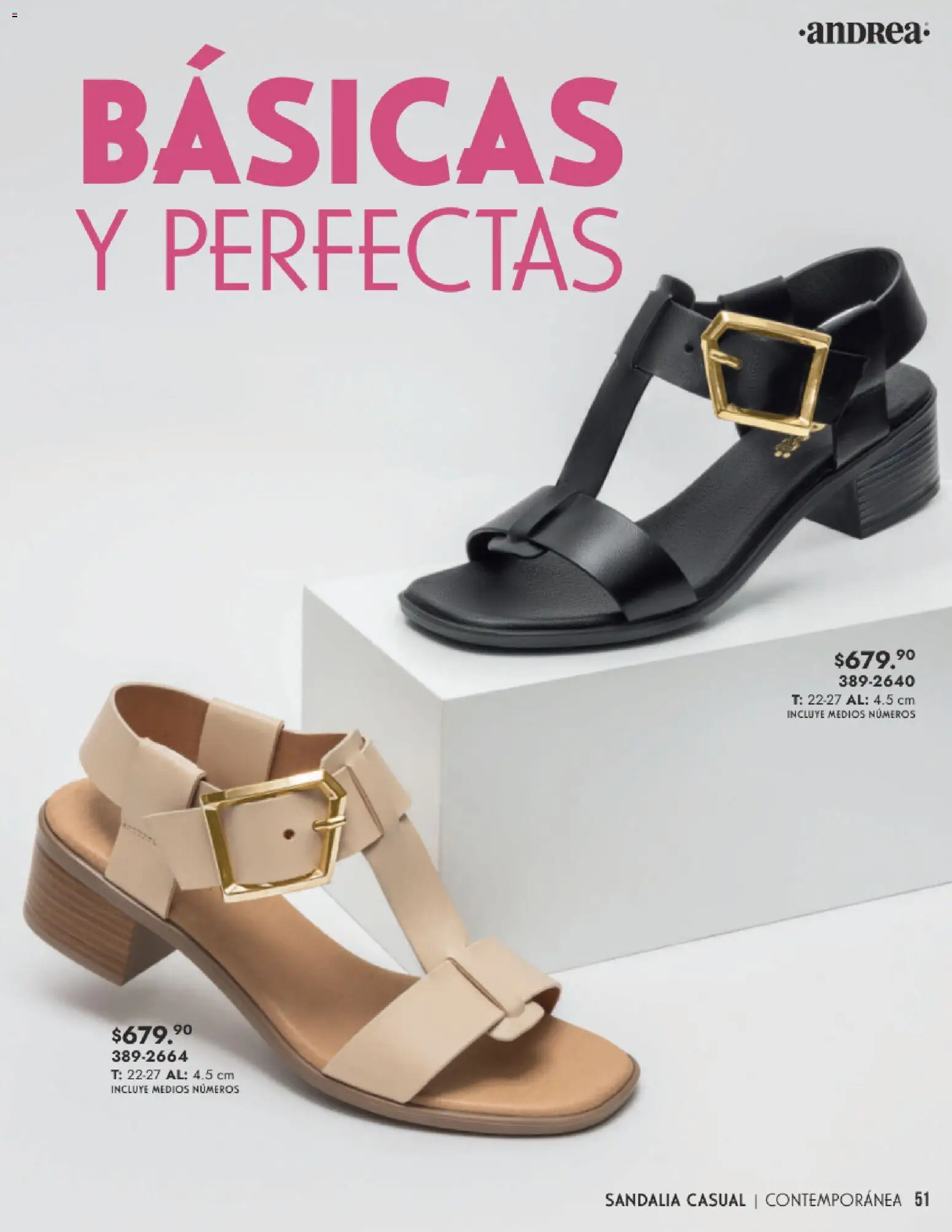 Nuevas ofertas de Andrea válidas en toda la República Mexicana desde el 25.01.2026. ¡Encuentra las mejores ofertas en Andrea catálogo Calzado Dama! | Página: 51