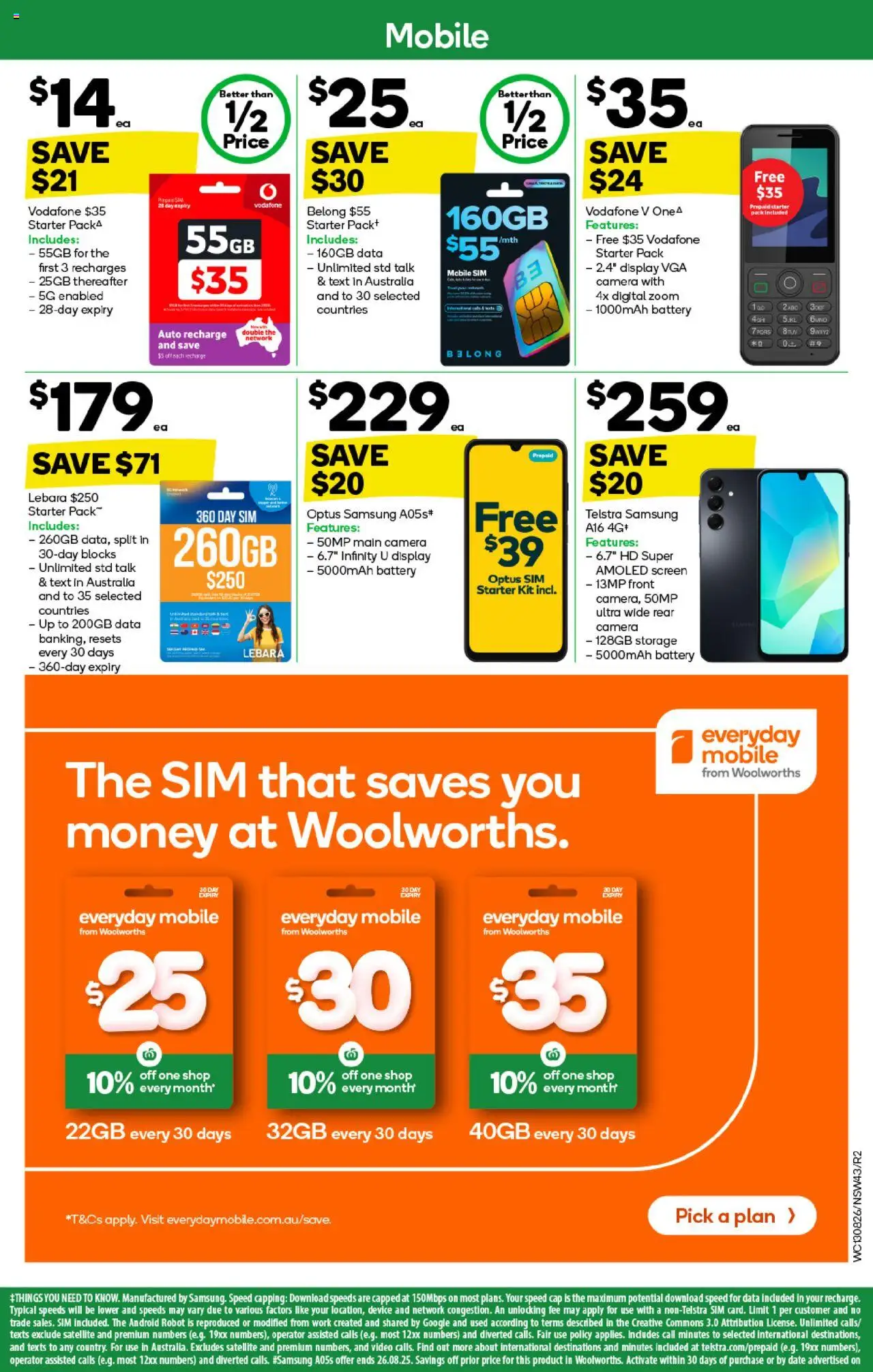 Woolworths catalogue - valid from 13.08.2025 | Page: 43 | Products: Battery, Robot, Screen, Mobile