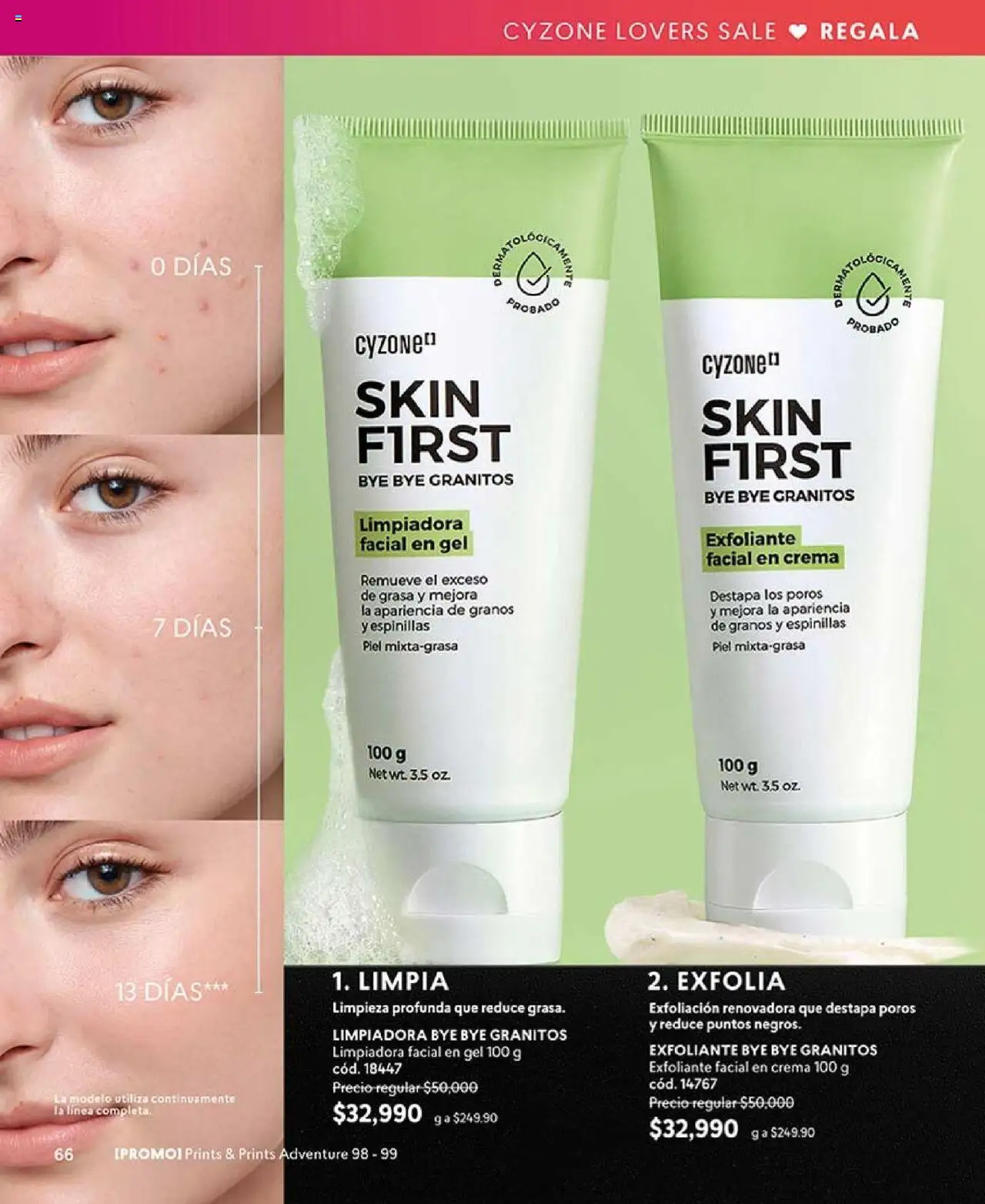 CyZone revista - valida desde el 18.08.2025 | Página: 66 | Productos: Exfoliante facial, Crema