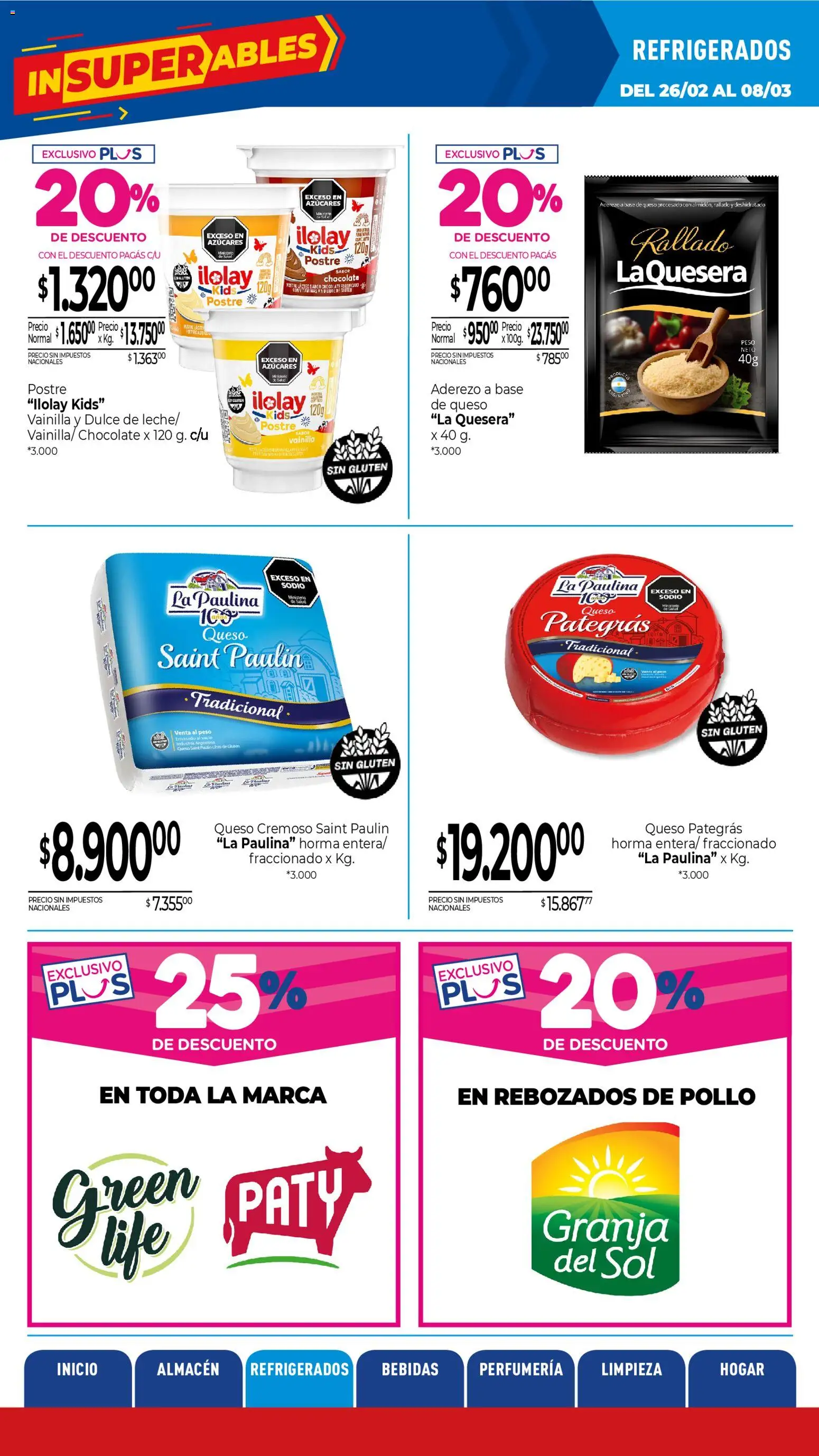 La Anonima catálogo │ válido desde el 26.02.2026 | Página: 21 | Productos: Peso, Aderezo, Queso, Chocolate
