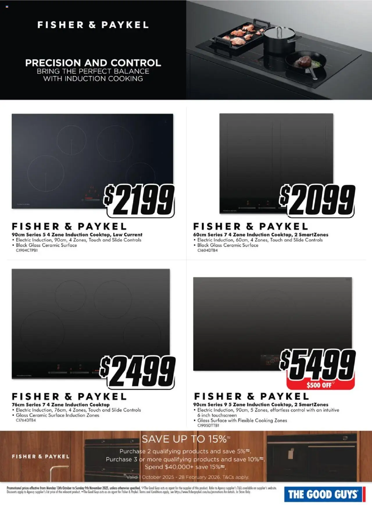 The Good Guys catalogue - valid from 13.10.2025 | Page: 2 | Products: Cooktop