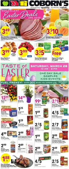 Preview of Coborn's weekly ads valid from 25.03.2026