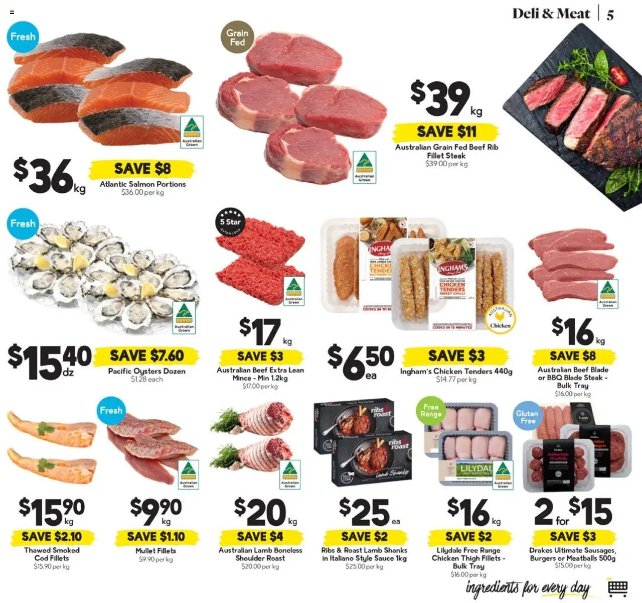 Drakes catalogue - valid from 06.08.2025 | Page: 5 | Products: Steak, Salmon, Sauce, Chilli