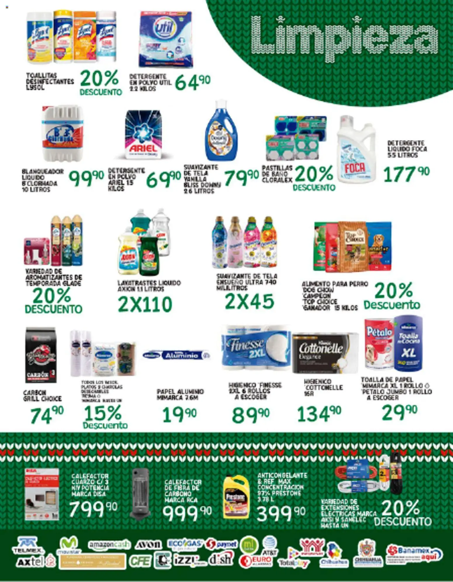 Nuevas ofertas de Alsuper válidas en toda la República Mexicana desde el 12.12.2025. ¡Encuentra las mejores ofertas en Alsuper folleto! | Página: 5 | Productos: Detergente, Suavizante, Baño, Calefactor