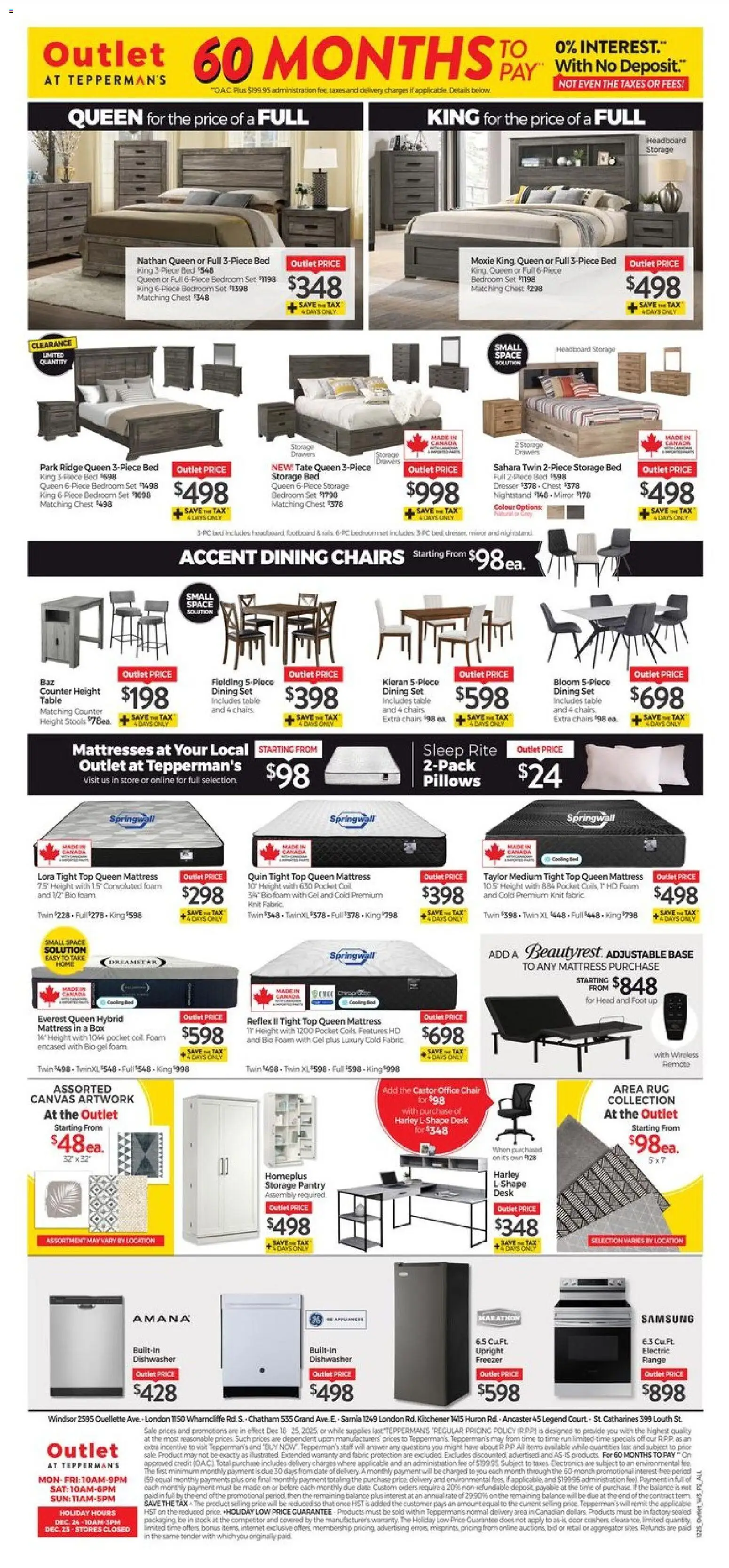 Tepperman's flyer valid from 18.12.2025 | Page: 10 | Products: Ridge, Table, Chair, Box
