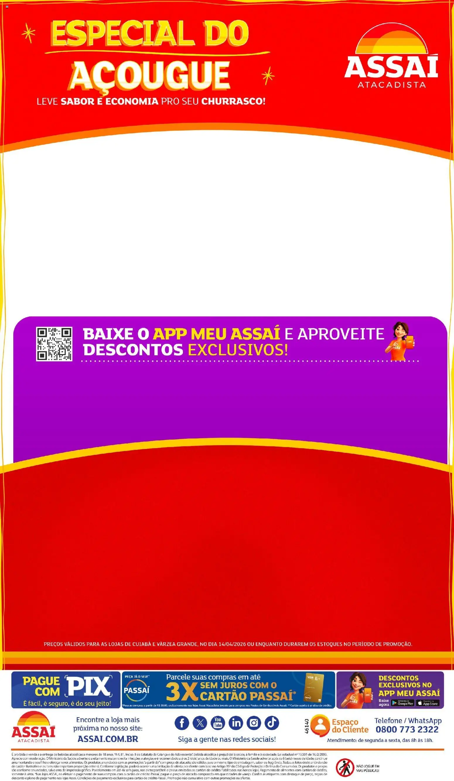 Assaí Atacadista Folheto - válido de 28.04.2026 | Página: 1 | Produtos: Pneus, Base, Bebida, Telefone