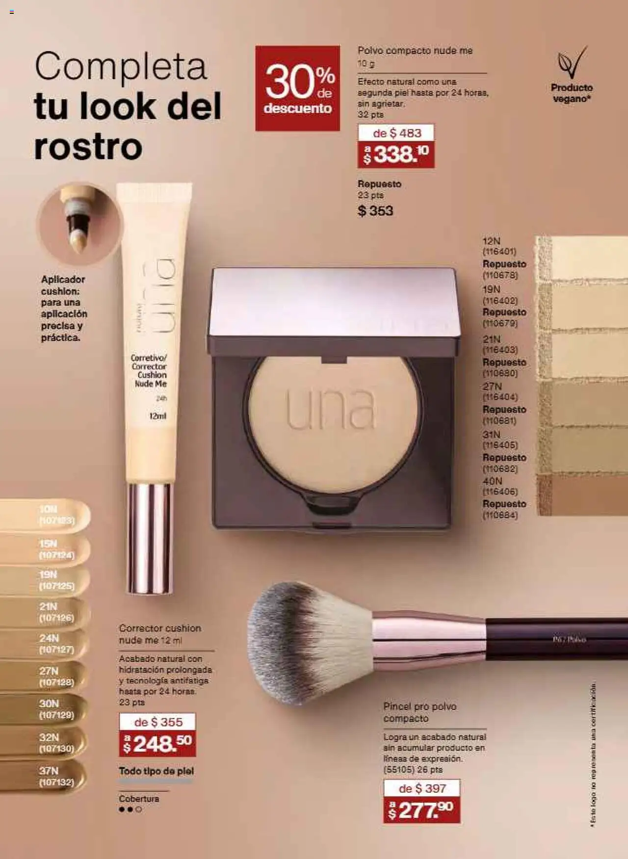 Nuevas ofertas de Natura válidas en toda la República Mexicana desde el 12.10.2025. ¡Encuentra las mejores ofertas en Natura - Campaña 16 2025! | Página: 49 | Productos: Pincel, Polvo compacto, Corrector, Polvo