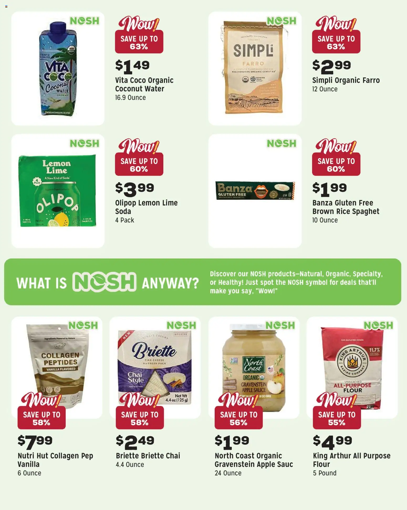 Grocery Outlet Weekly Ad - CA - valid from 22.04.2026 | Page: 8 | Products: Cheese, Water, Sugar, Lemon
