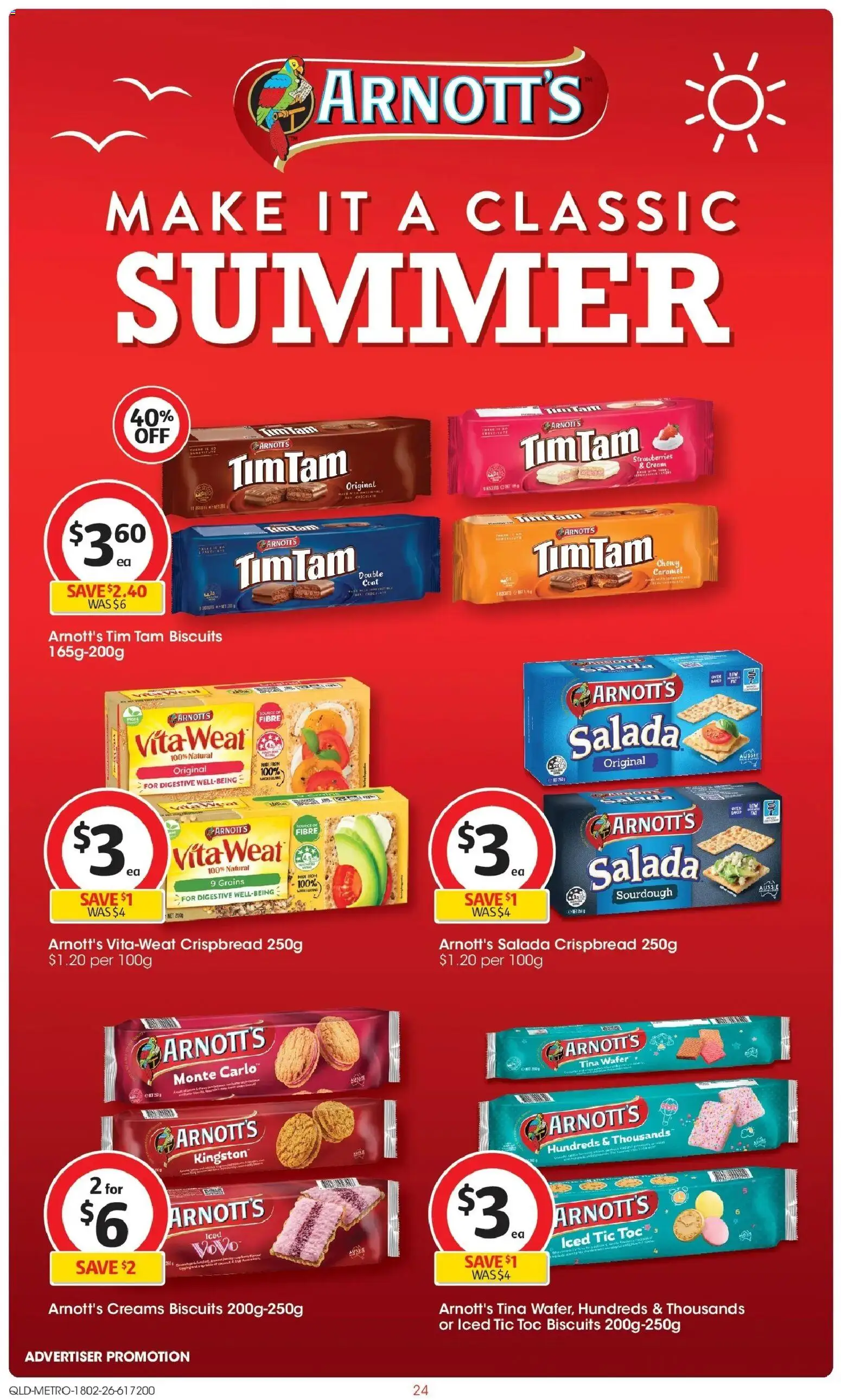 Coles catalogue - valid from 18.02.2026 | Page: 24 | Products: Strawberries, Cream, Biscuits, Coat