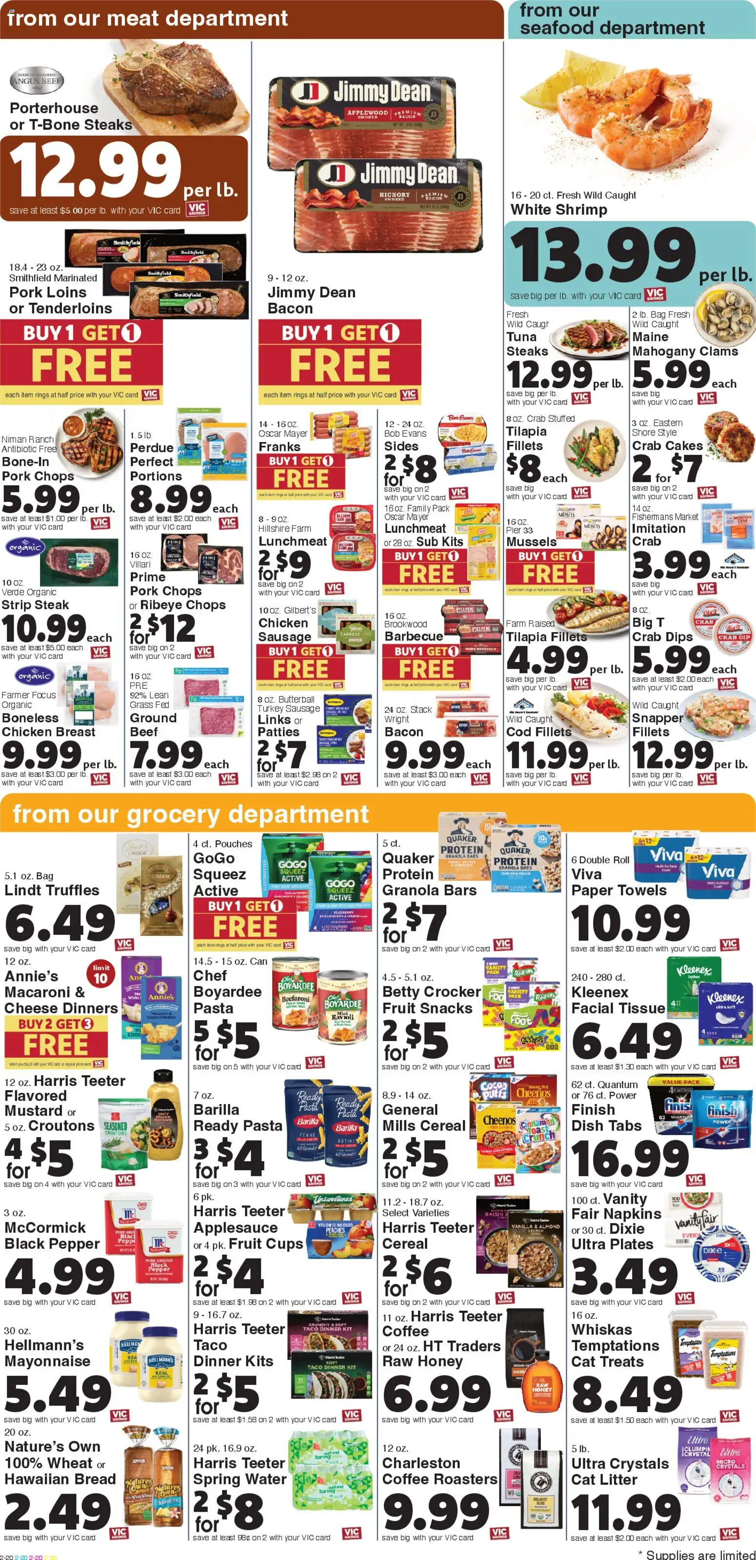 Harris Teeter Weekly Ad - valid from 29.10.2025 | Page: 4 | Products: Bread, Seafood, Bag, UPS