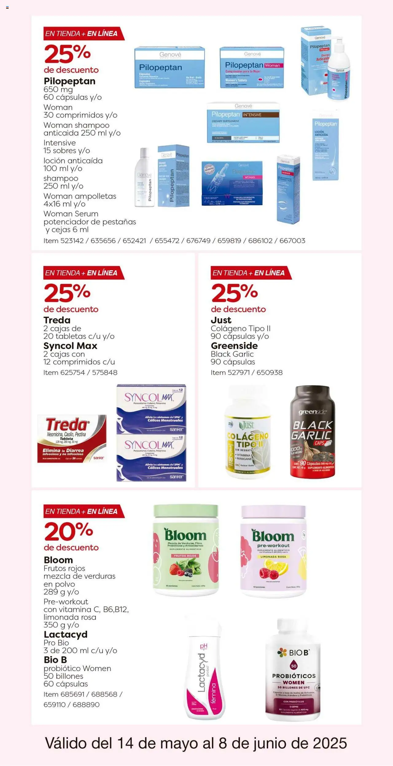 Nuevas ofertas de Costco válidas en toda la República Mexicana desde el 14.05.2025. ¡Encuentra las mejores ofertas en Costco catálogo! | Página: 31 | Productos: Serum, Loción, Polvo, Tableta
