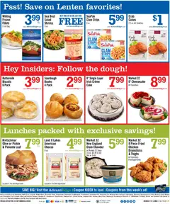 Preview of Price Chopper weekly ads valid from 01.03.2026 | Page: 4 | Products: Cheese, Salad, Cheesecake, Bag