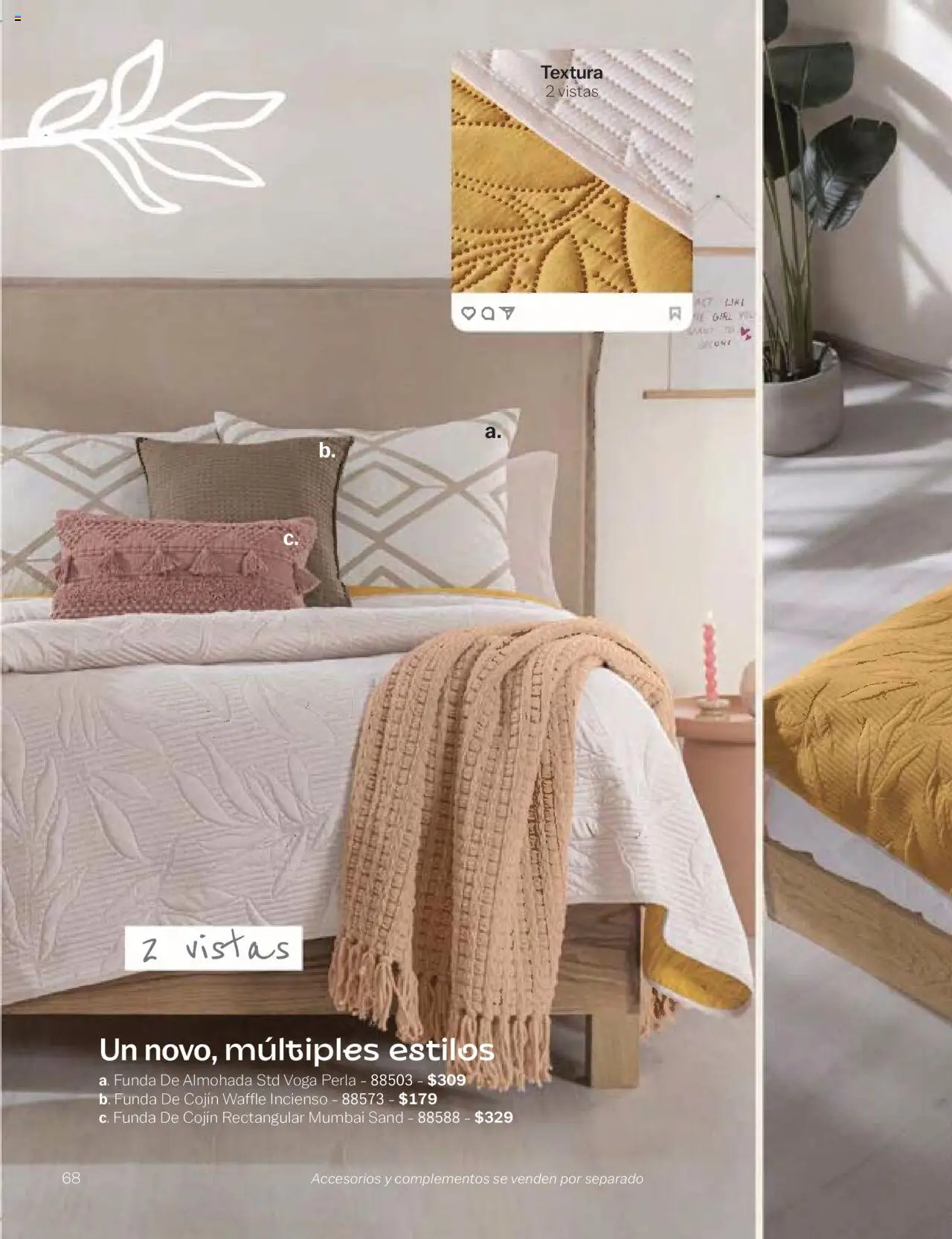 Nuevas ofertas de Vianney válidas en toda la República Mexicana desde el 24.01.2025. ¡Encuentra las mejores ofertas en Vianney catálogo Chavos! | Página: 70 | Productos: Funda, Funda de almohada, Almohada