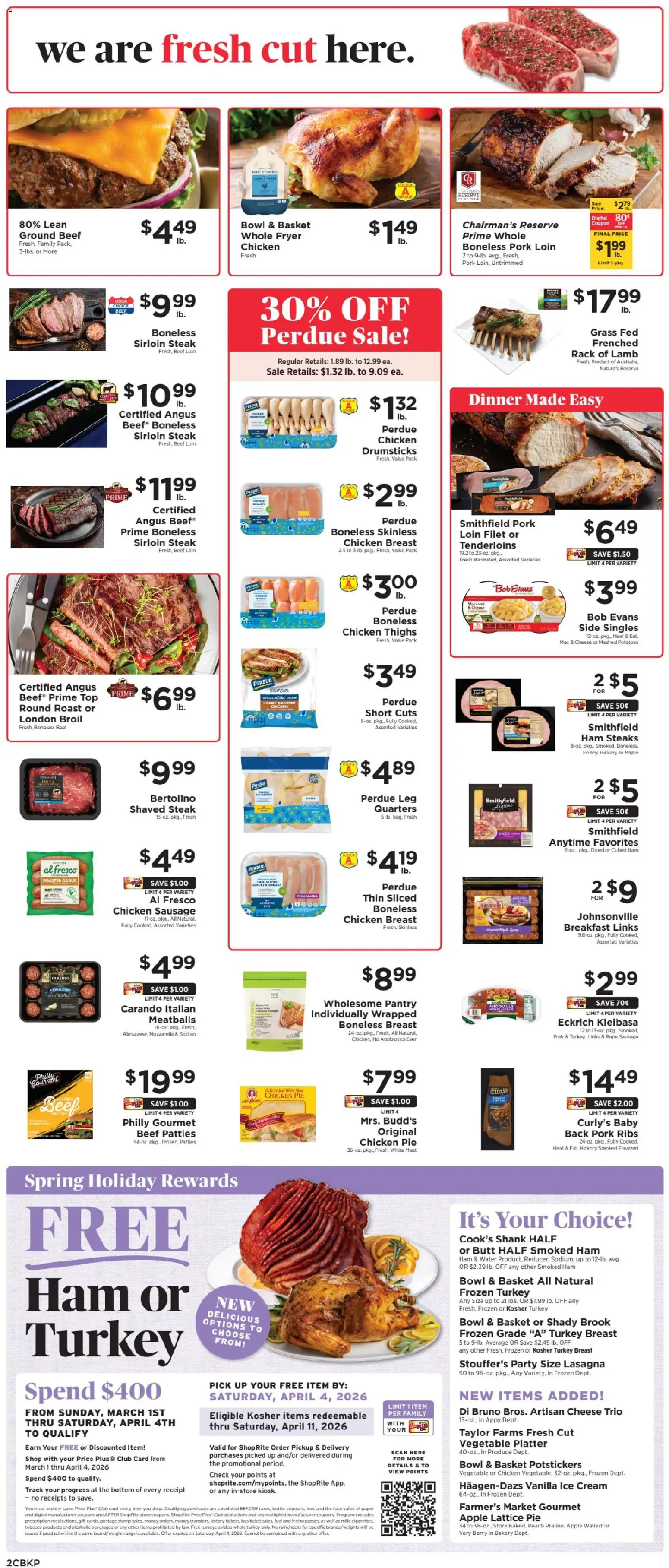 ShopRite Weekly Ad 2 - valid from 01.03.2026 | Page: 5 | Products: Bakery, Basket, Ice cream, Potatoes