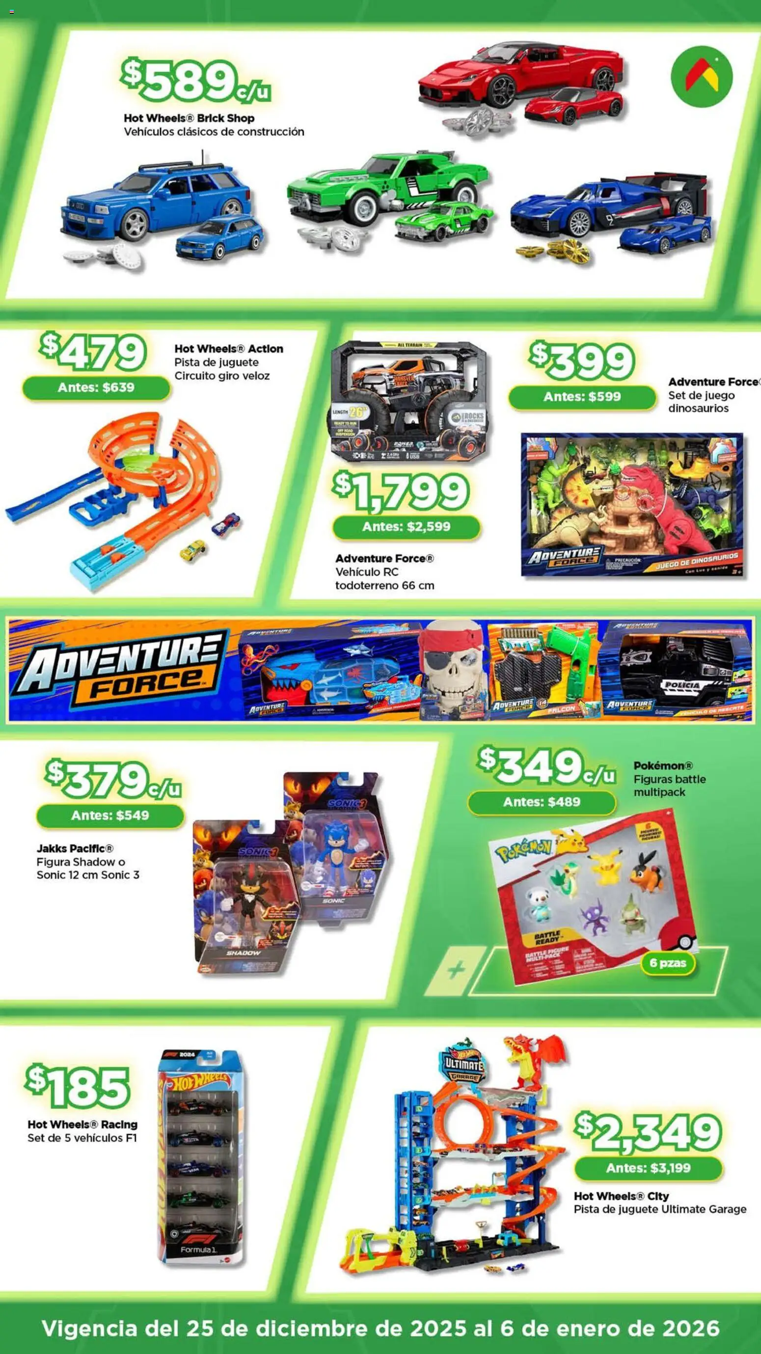 Nuevas ofertas de Bodega Aurrerá válidas en toda la República Mexicana desde el 25.12.2025. ¡Encuentra las mejores ofertas en Bodega Aurrerá folleto Juguetirama! | Página: 9 | Productos: Juego