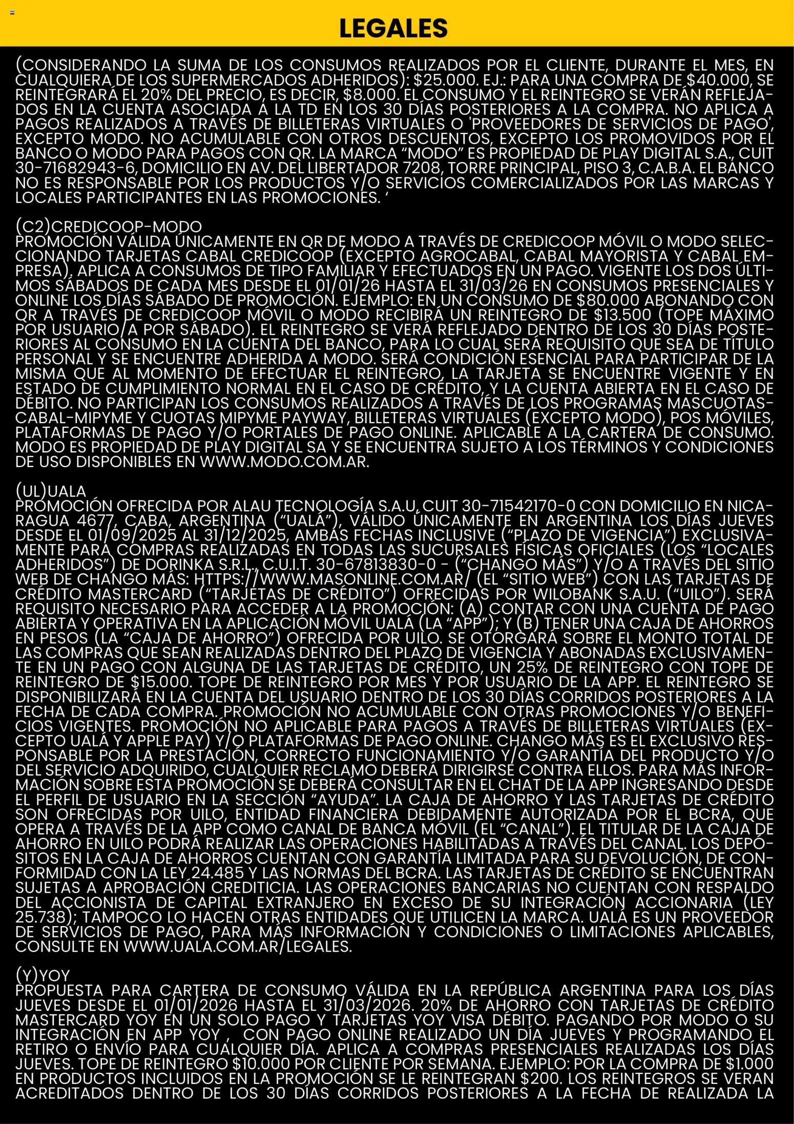 Changomas ofertas │ válido desde el 01.01.2026 | Página: 9 | Productos: Movil, Caso, Banco, Sobre