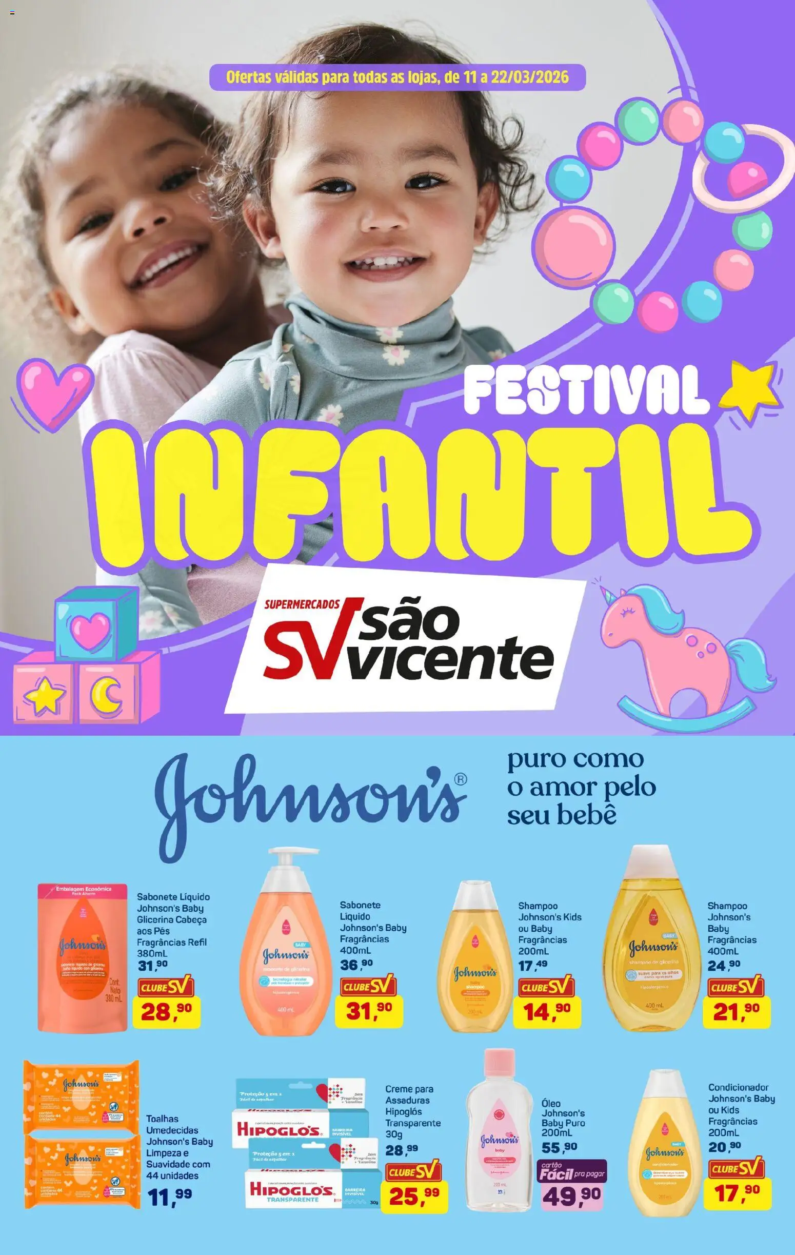 Supermercados São Vicente Folheto - válido de 11.03.2026 | Página: 1 | Produtos: Fragrância, Creme, Sabonete, Sabonete líquido