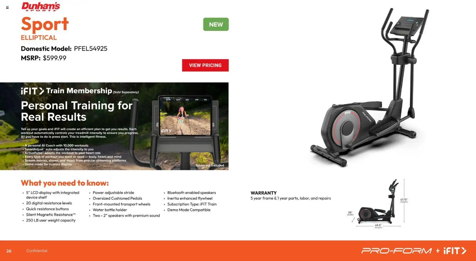 Dunham's Sports Exercise Equipment Guide - valid from 20.11.2025 | Page: 26 | Products: Press, Water, Tablet, Weight