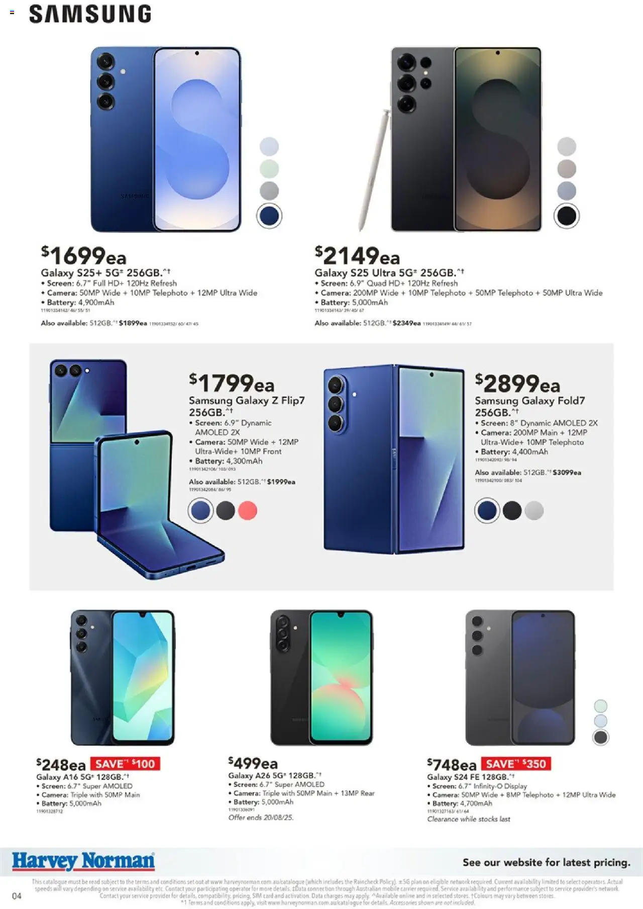 Harvey Norman catalogue - valid from 14.08.2025 | Page: 4 | Products: Battery, Accessories, Screen, Mobile