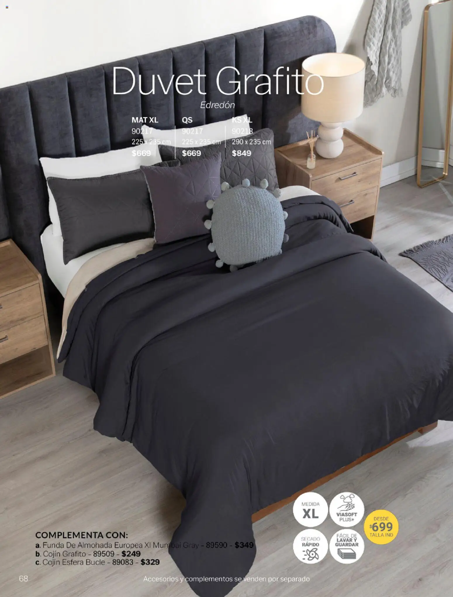 Nuevas ofertas de Vianney válidas en toda la República Mexicana desde el 06.03.2026. ¡Encuentra las mejores ofertas en Vianney catálogo Tu hogar, nuestra pasión! | Página: 70 | Productos: Funda, Funda de almohada, Almohada