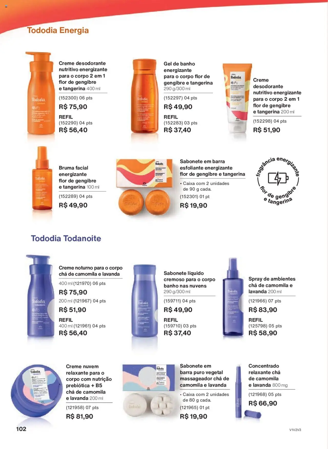 Natura Folheto - válido de 05.06.2025 | Página: 102 | Produtos: Gengibre, Fragrância, Chá, Sabonete
