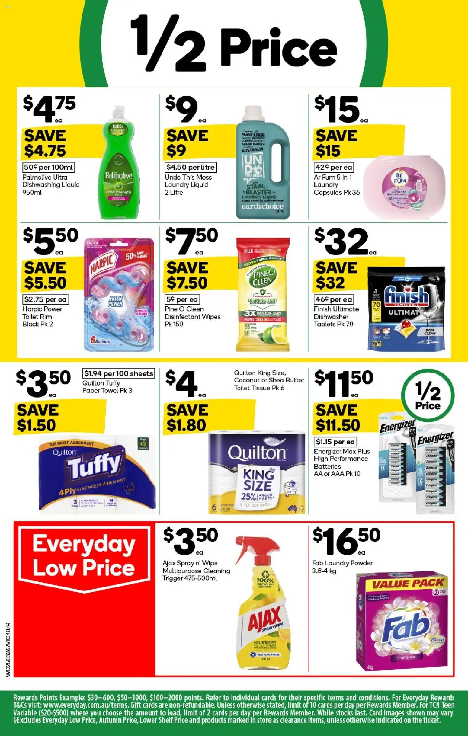 Woolworths catalogue - valid from 25.03.2026 | Page: 48 | Products: Shelf, Powder, Butter, Batteries